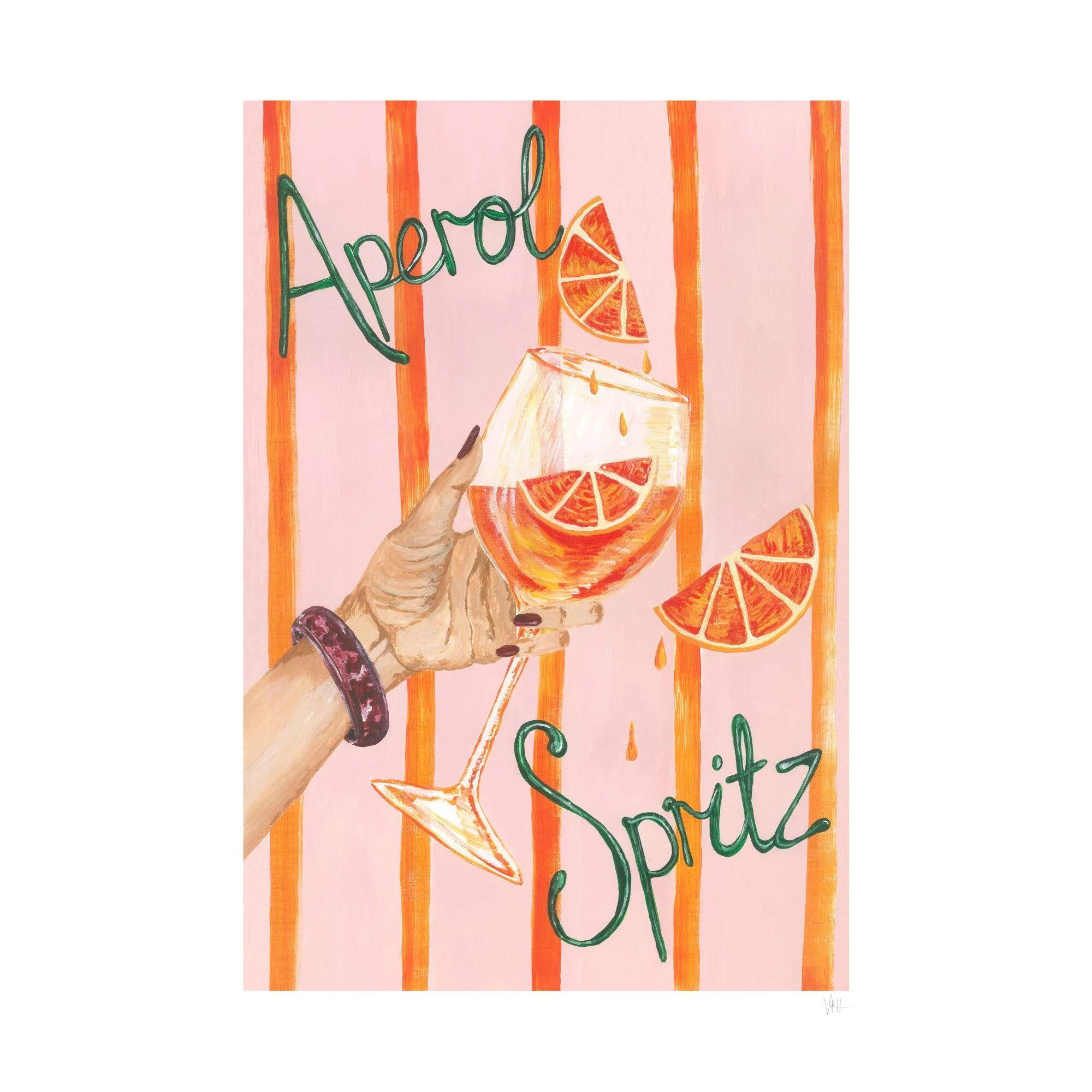 Violets Print House - Aperol Spritz Art Print - Image 2