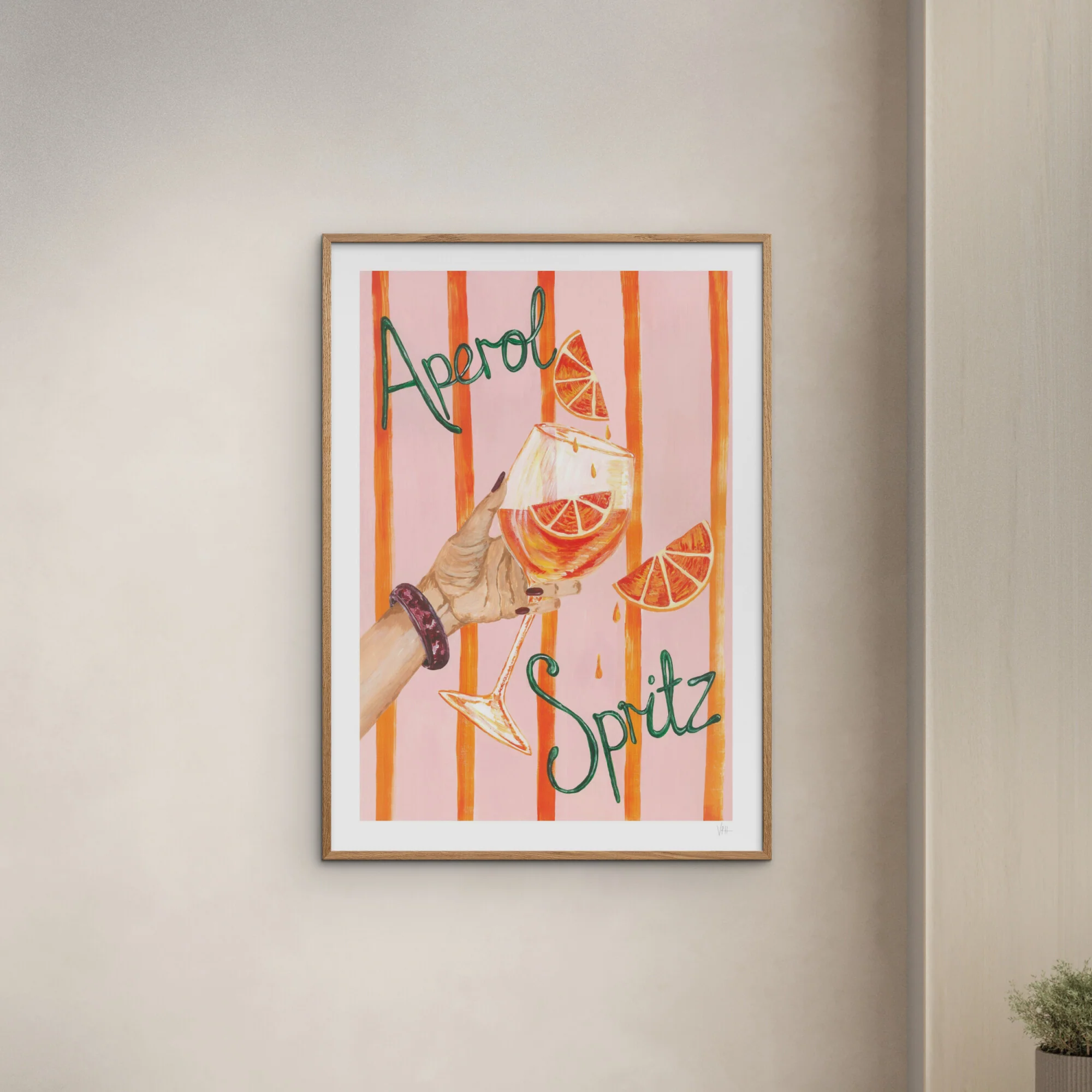 Violets Print House - Aperol Spritz Art Print - Image 4