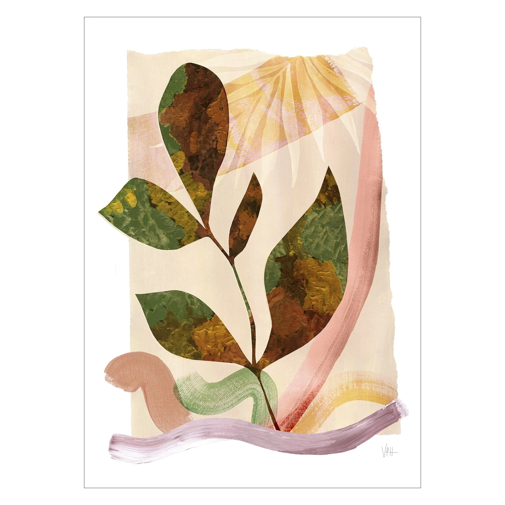 Violets Print House - Autumn Leaf 1 - Image 2