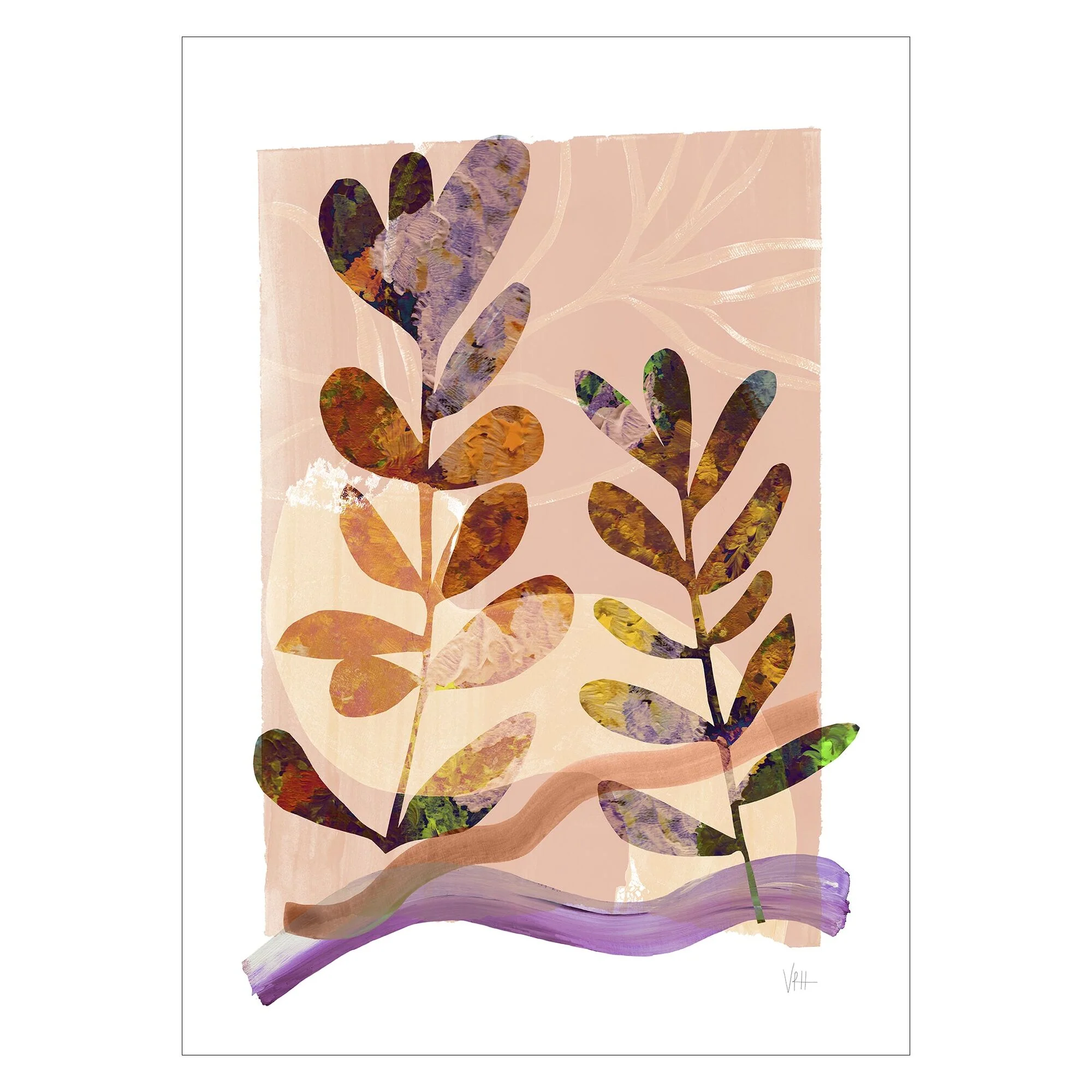 Violets Print House - Autumn Leaf 2 - Image 2