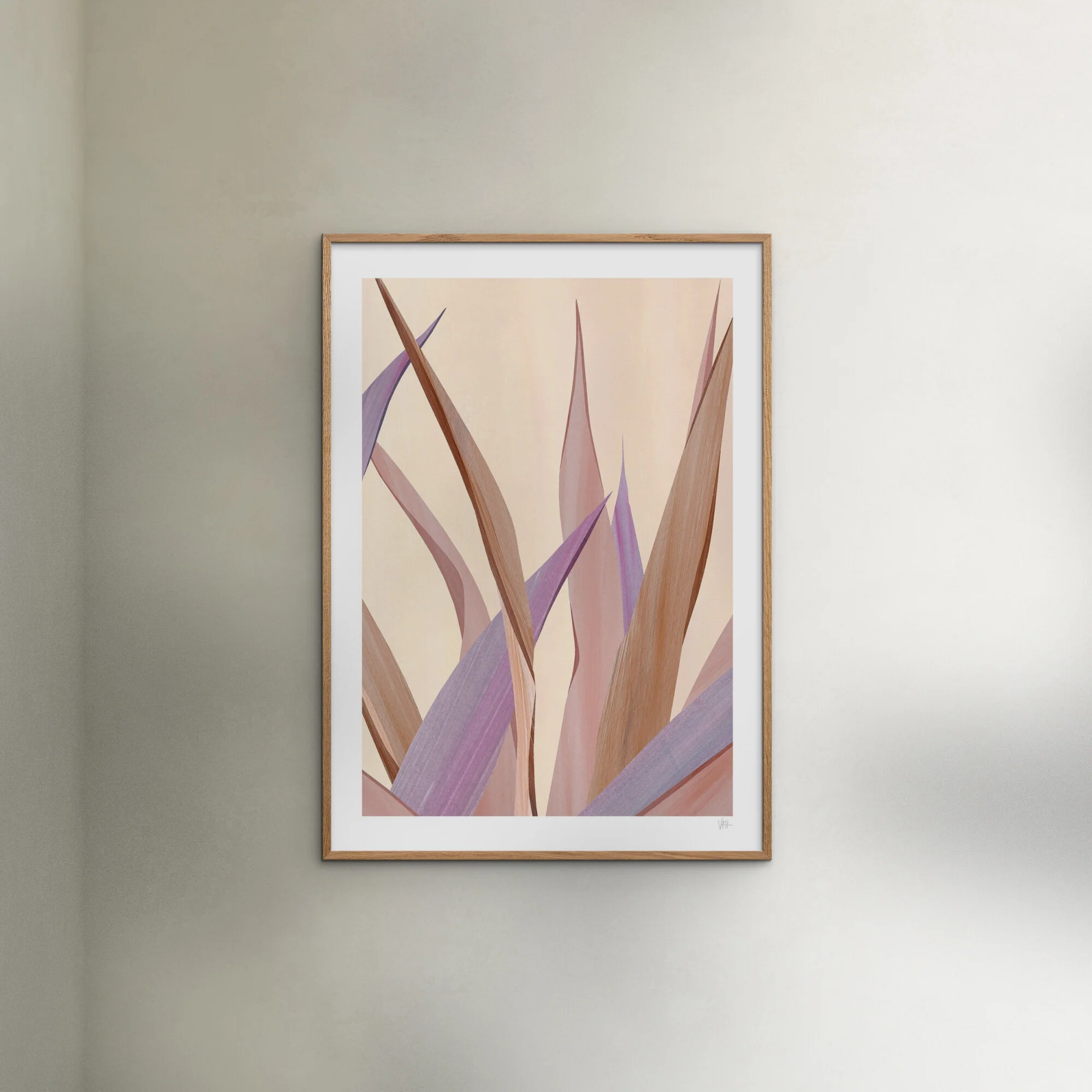 Violets Print House - Beige And Lavender Leaf - Image 4
