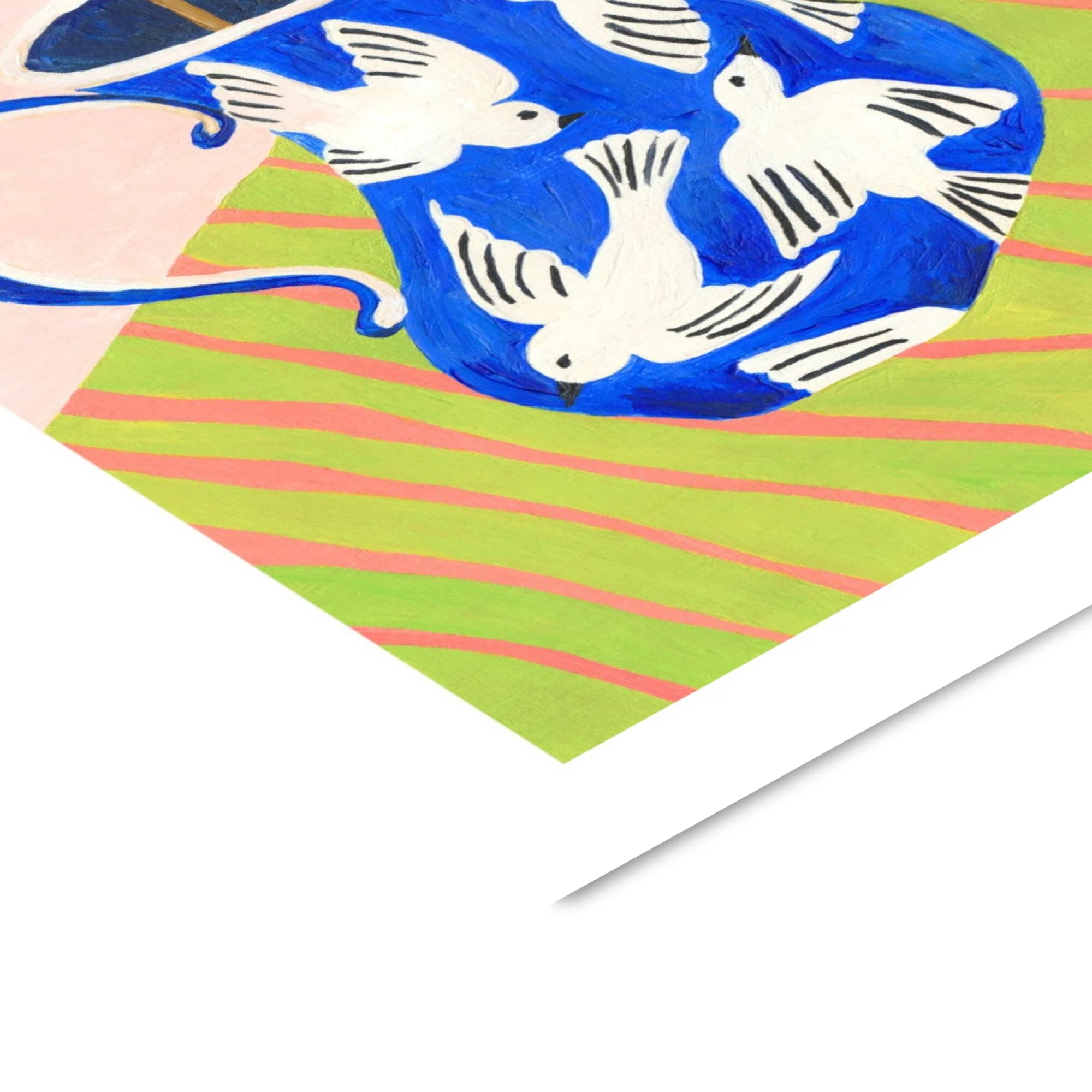Violets Print House - Bird Vase Of Fan Leaves - Image 3