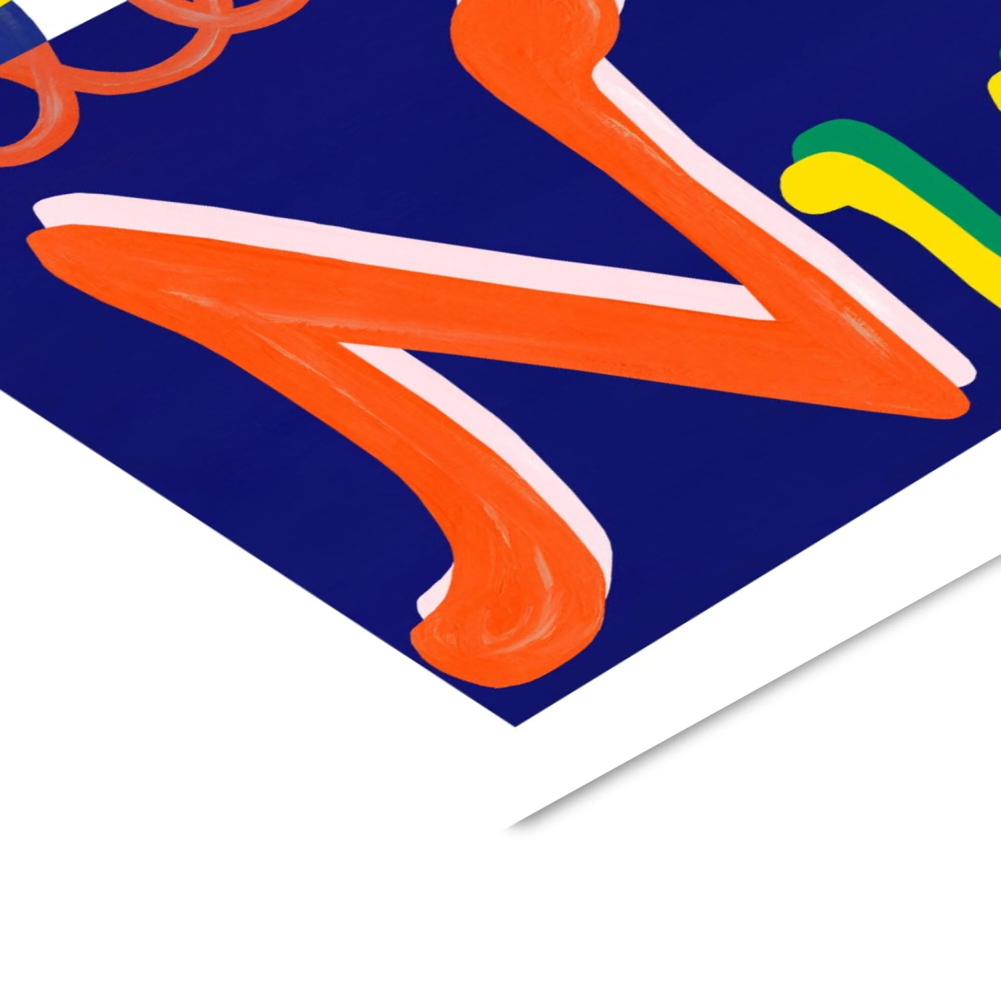 Violets Print House - Club De Nuit Blue And Orange Music Print - Image 3