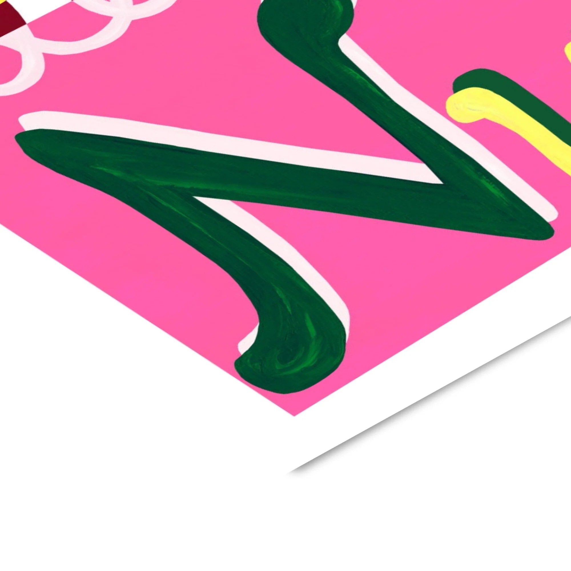 Violets Print House - Club De Nuit Pink And Green Music Print - Image 3