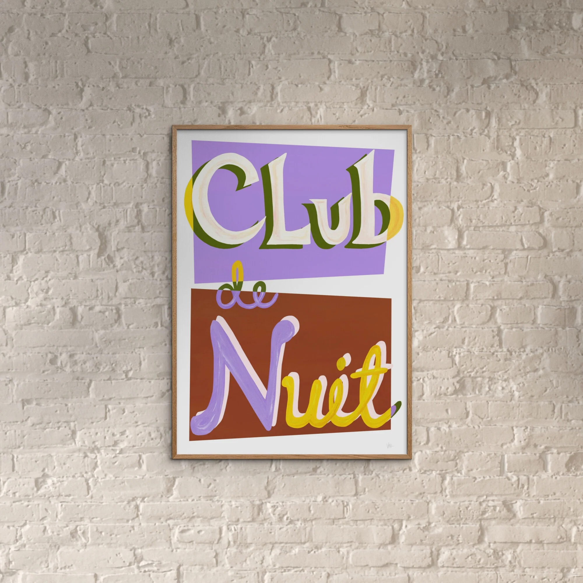 Violets Print House - Club De Nuit Purple And Brown Music Print - Image 4