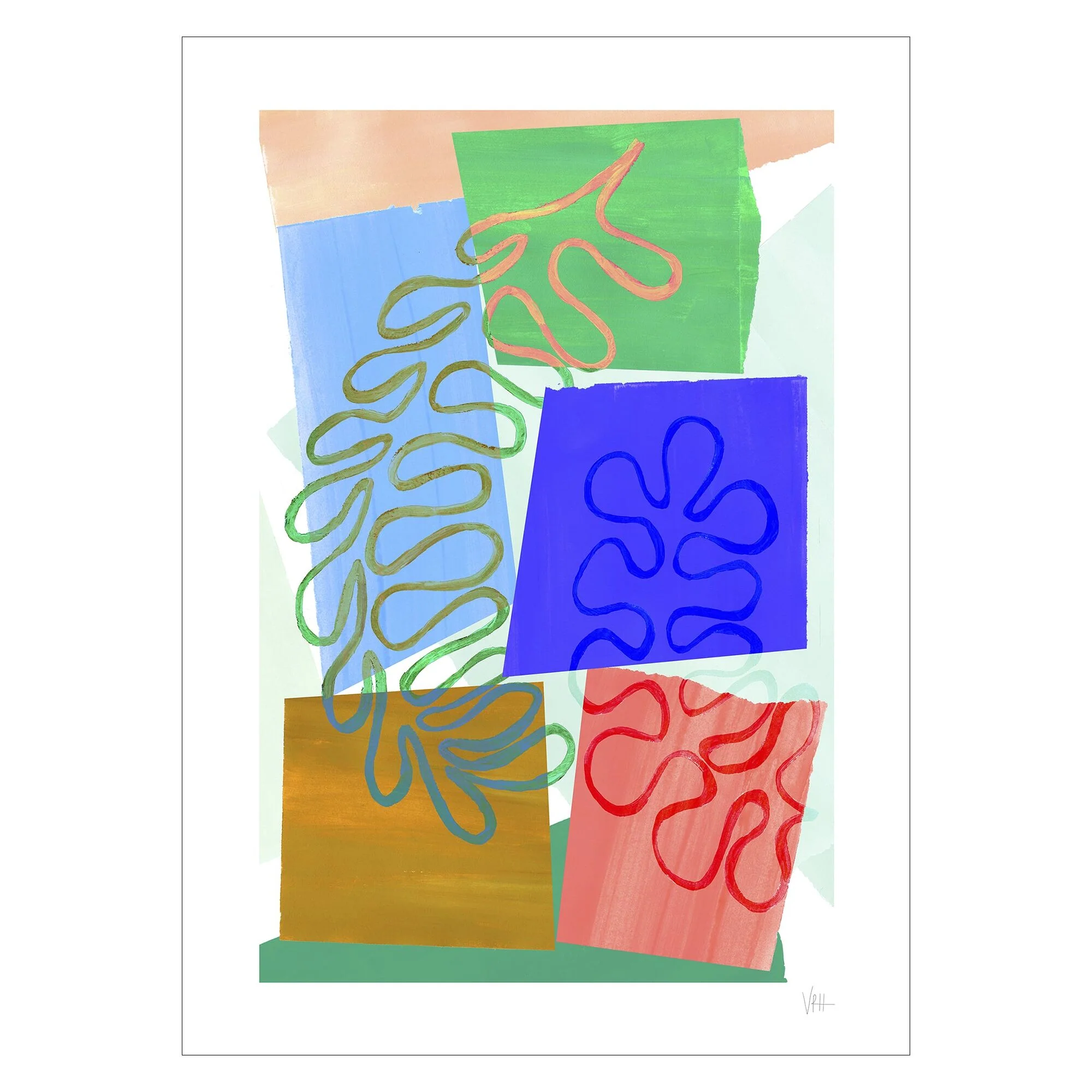 Violets Print House - Colour Block 1 - Image 2