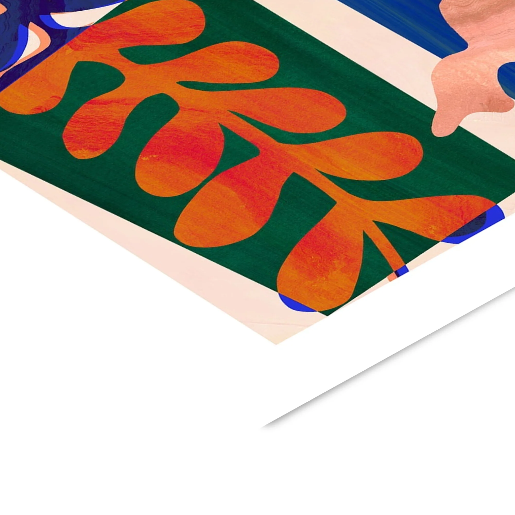Violets Print House - Colourful Abstract Leaf 2 Of 3 - Image 3