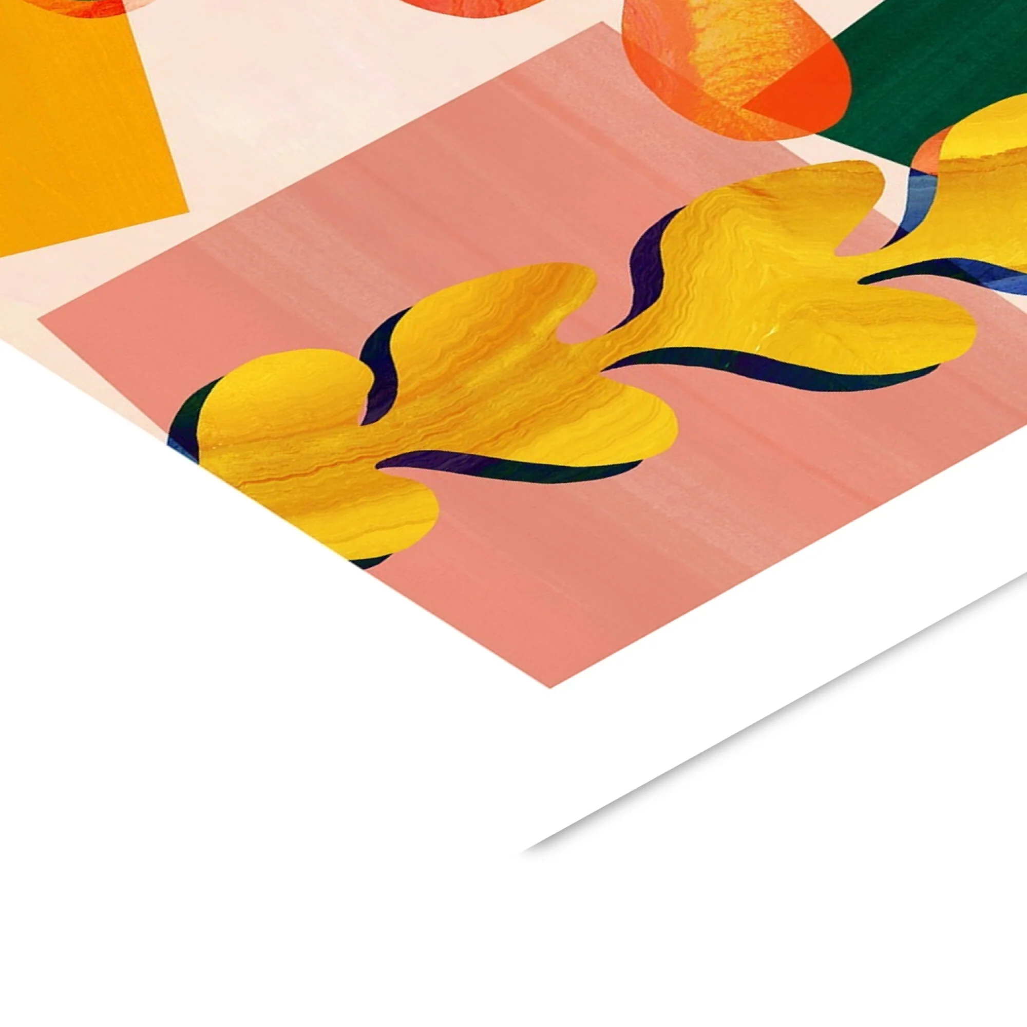 Violets Print House - Colourful Abstract Leaf 3 Of 3 - Image 3