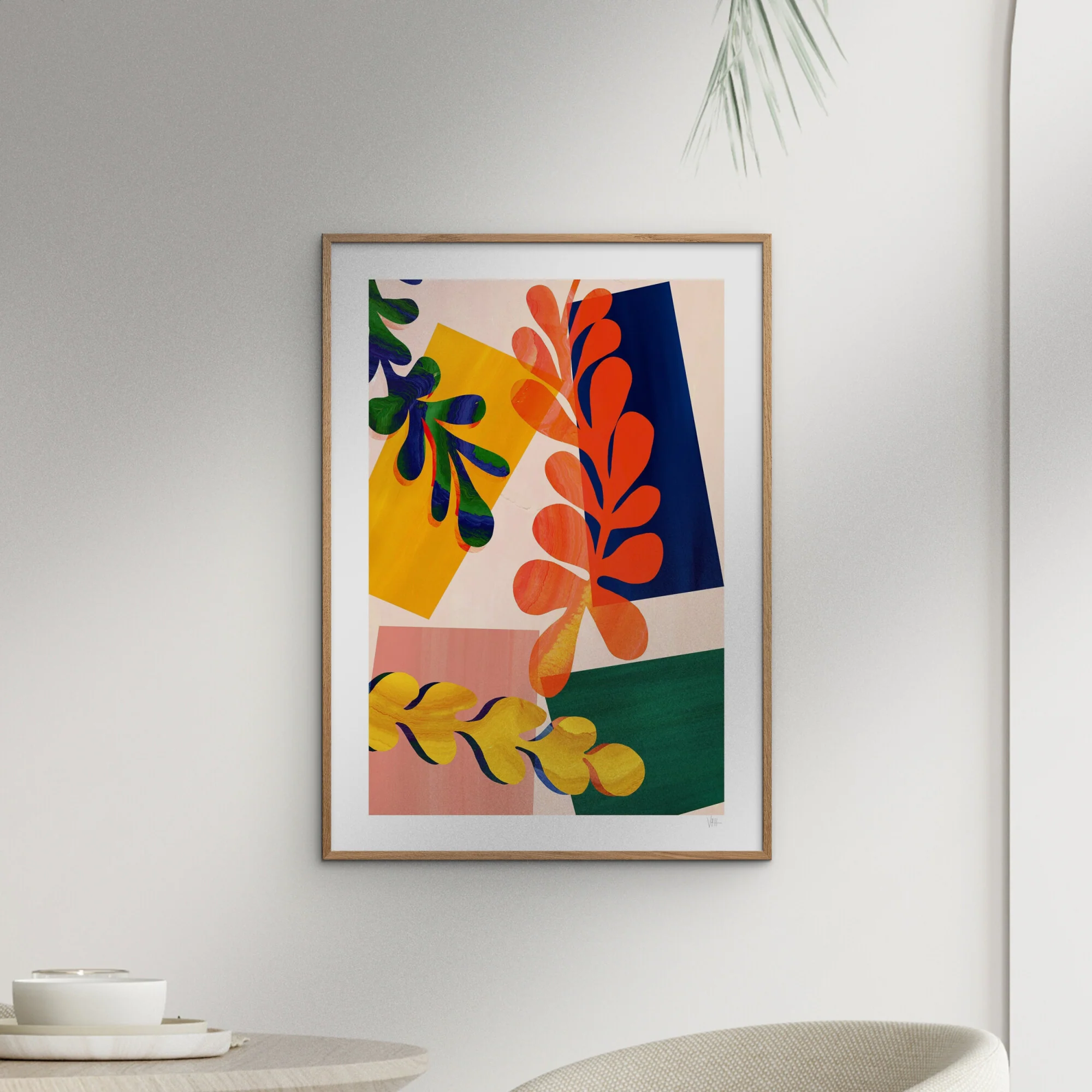 Violets Print House - Colourful Abstract Leaf 3 Of 3 - Image 4