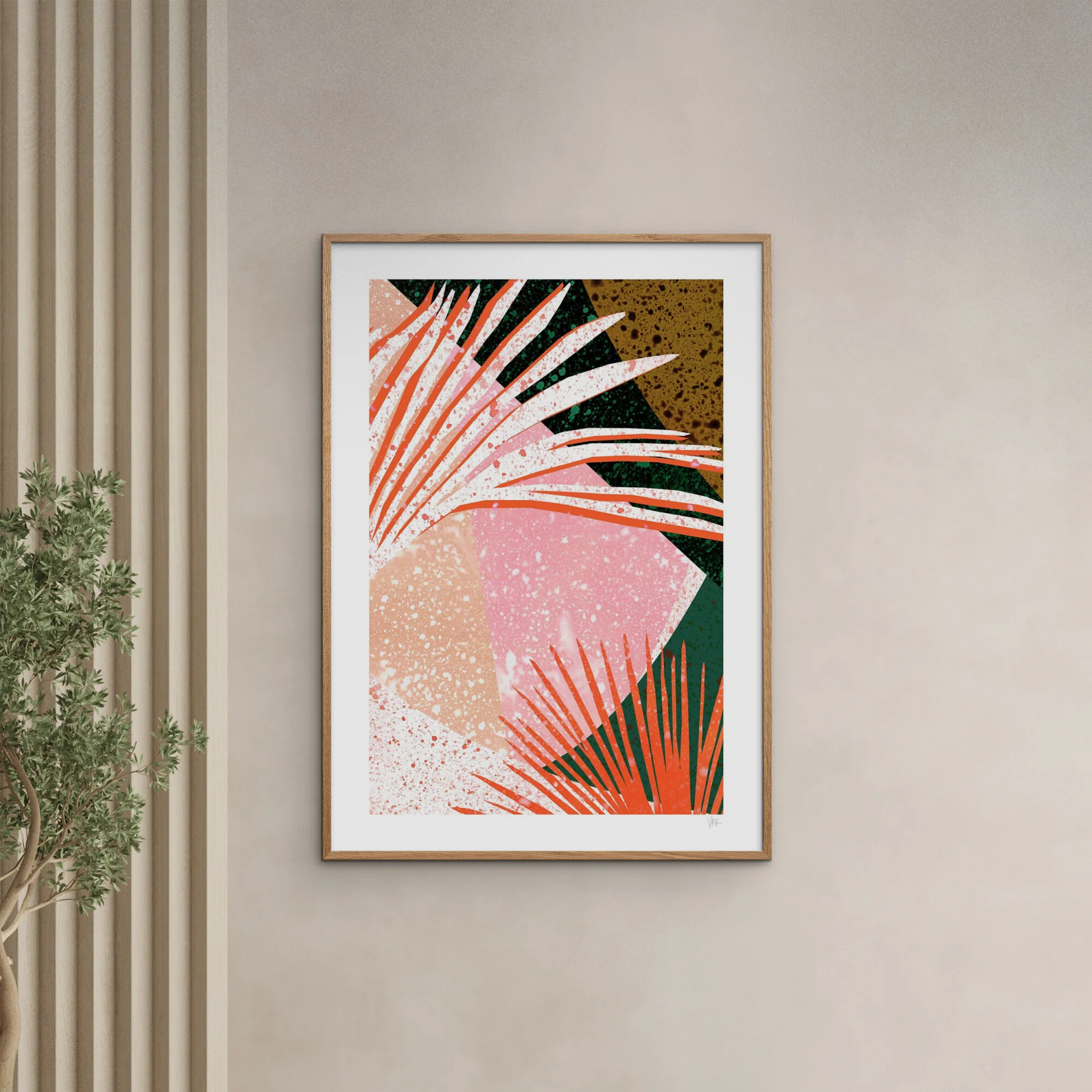 Violets Print House - Colourful Terrazzo Leaf 1 Of 3 - Image 4