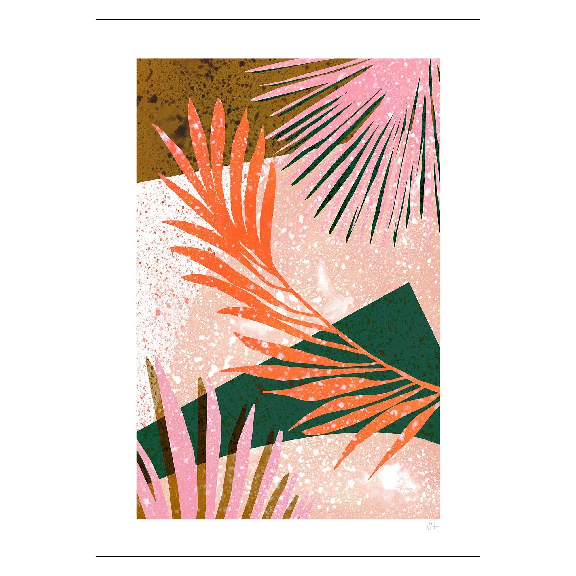 Violets Print House - Colourful Terrazzo Leaf 2 Of 3 - Image 2