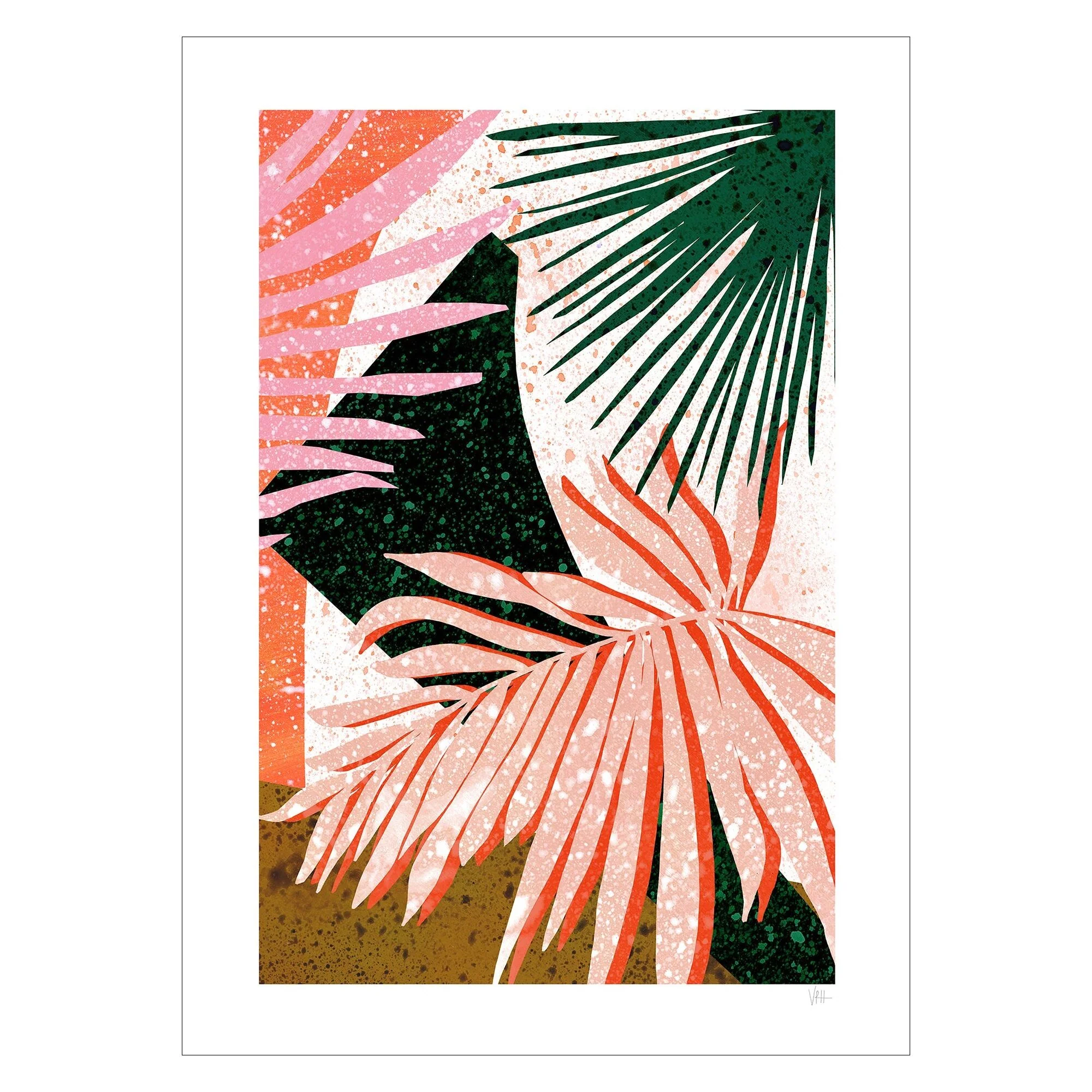 Violets Print House - Colourful Terrazzo Leaf 3 Of 3 - Image 2