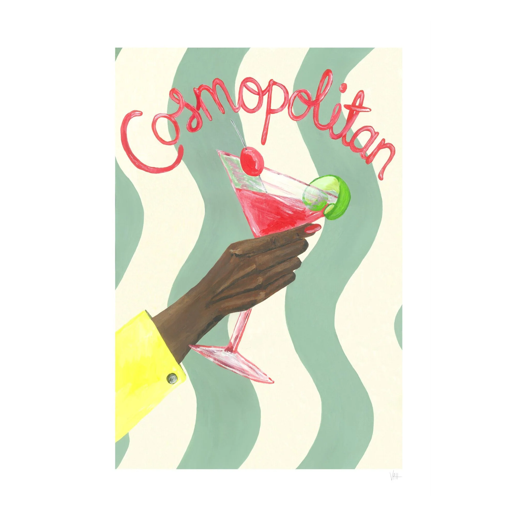 Violets Print House - Cosmopolitan Art Print - Image 2