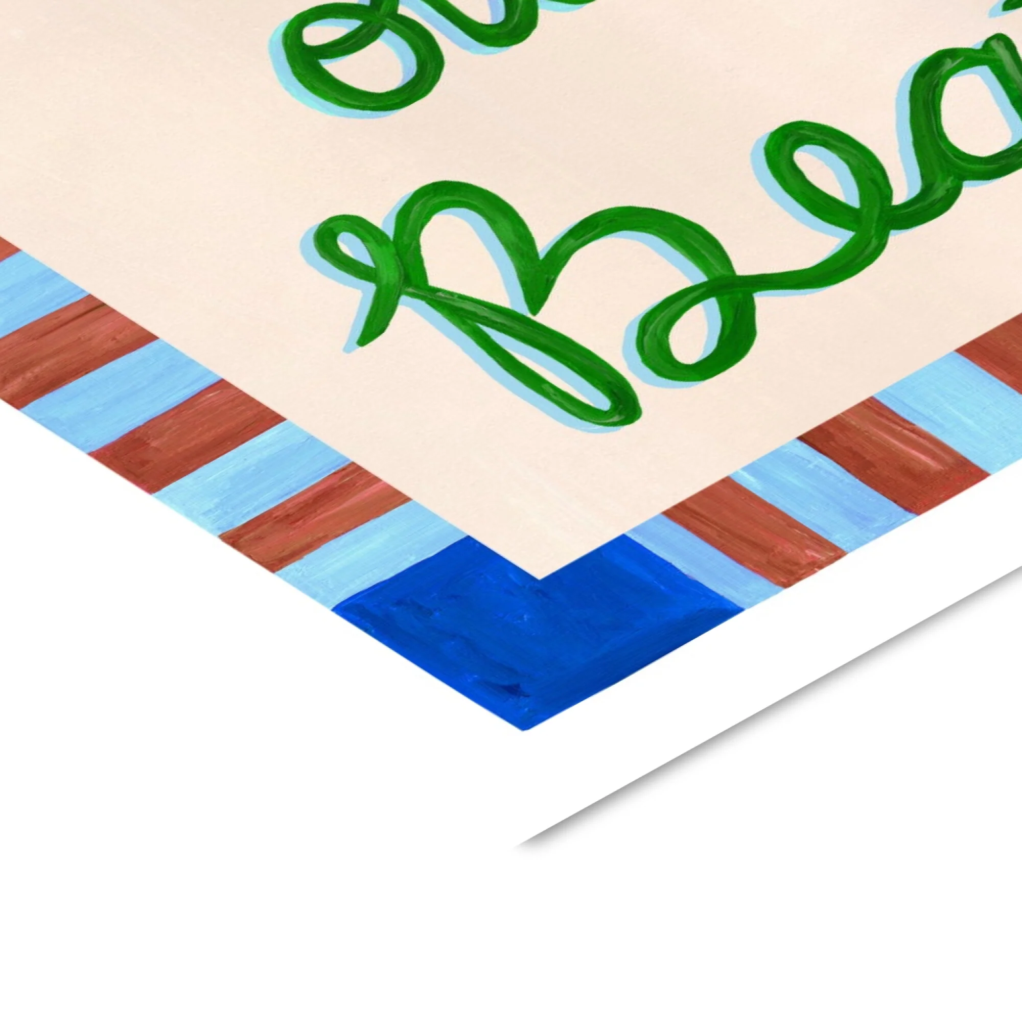 Violets Print House - Dance To Your Own Beat Blue And Green Print - Image 3
