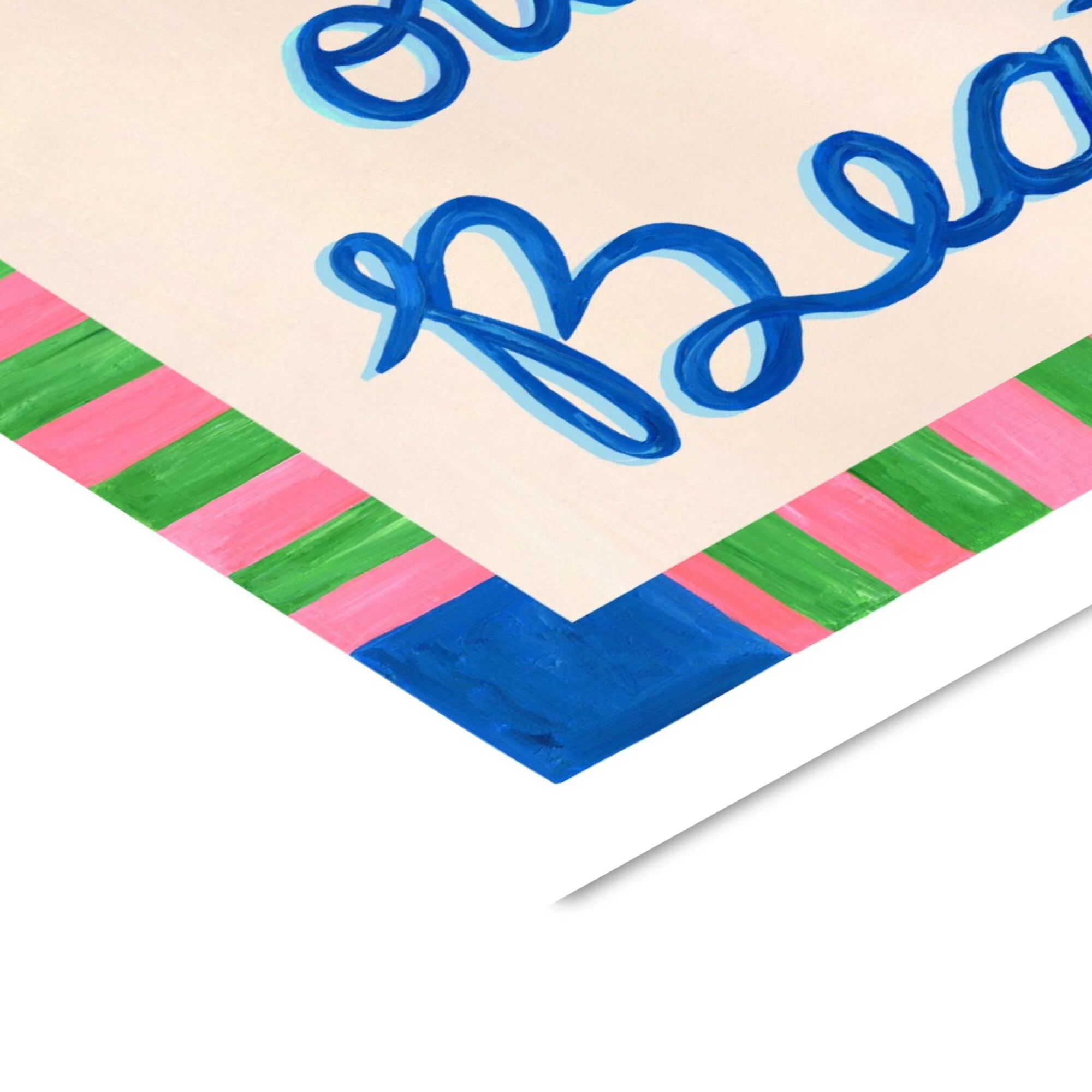 Violets Print House - Dance To Your Own Beat Blue, Pink & Green Print - Image 3