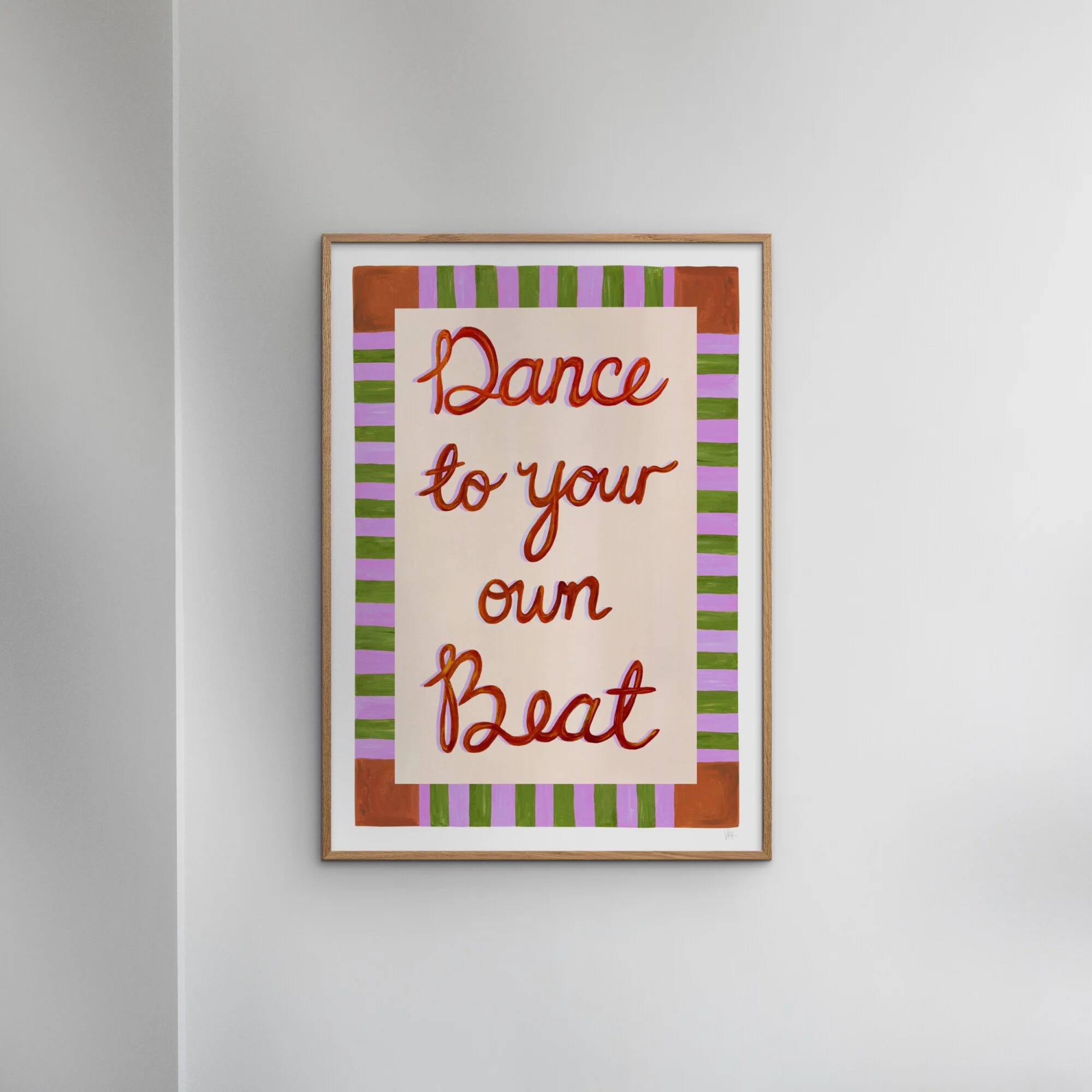 Violets Print House - Dance To Your Own Beat Purple And Brown Print - Image 4