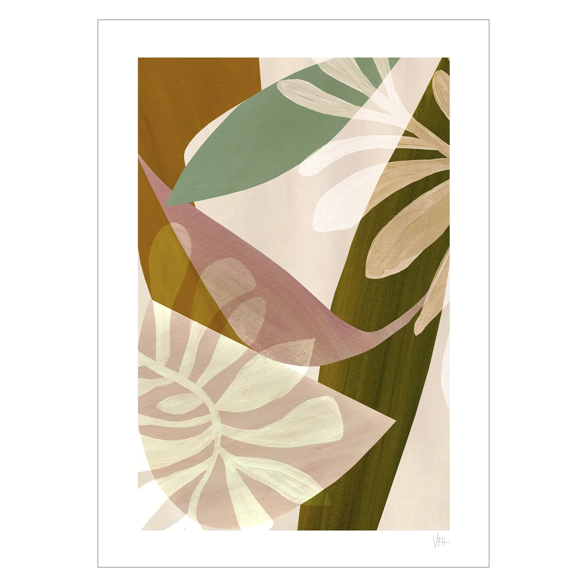 Violets Print House - Desert Leaves 1 - Image 2