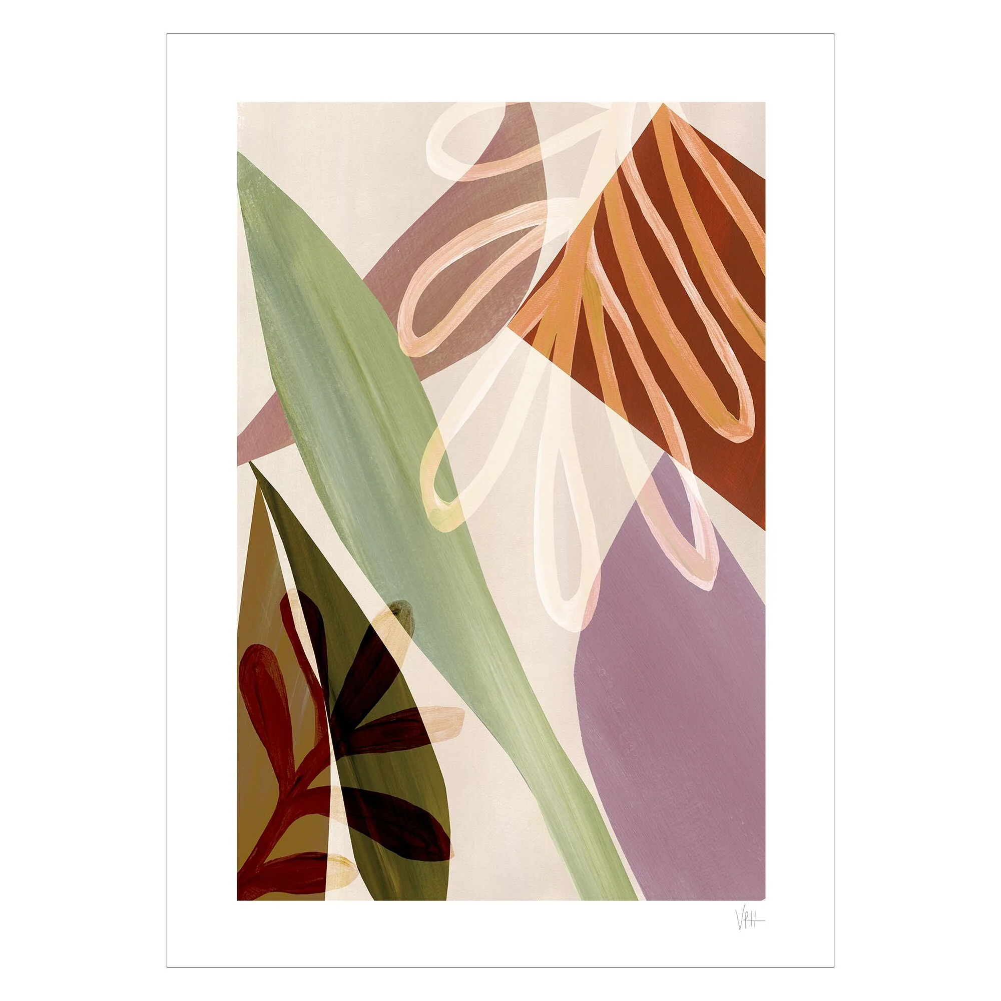 Violets Print House - Desert Leaves 3 - Image 2