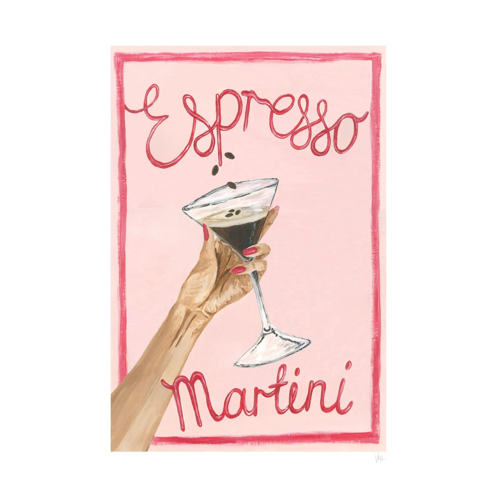 Violets Print House - Espresso Martini Art Print - Image 2