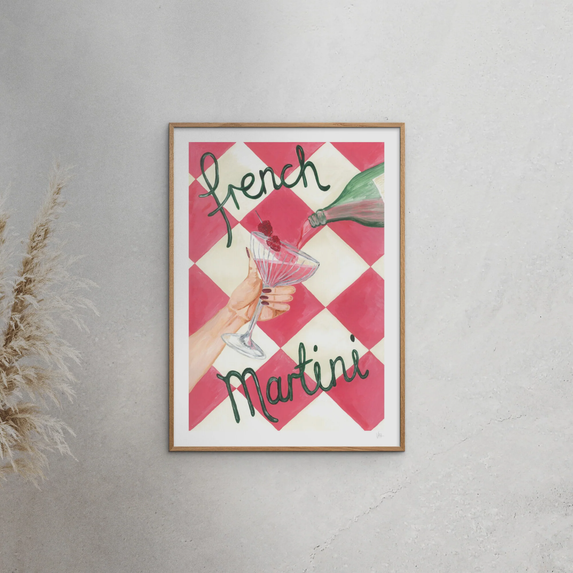 Violets Print House - French Martini Art Print - Image 4