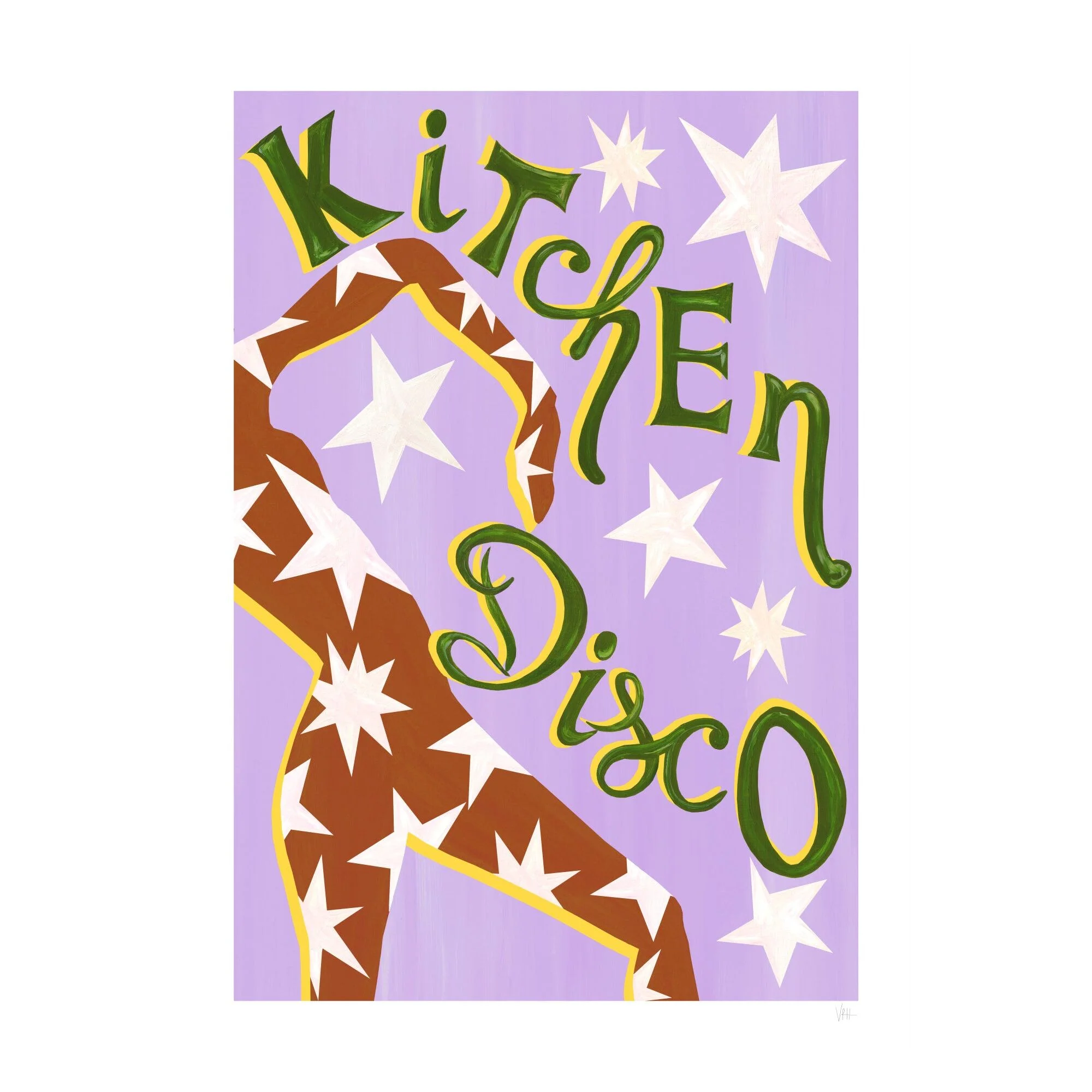 Violets Print House - Kitchen Disco Purple Music Print - Image 2