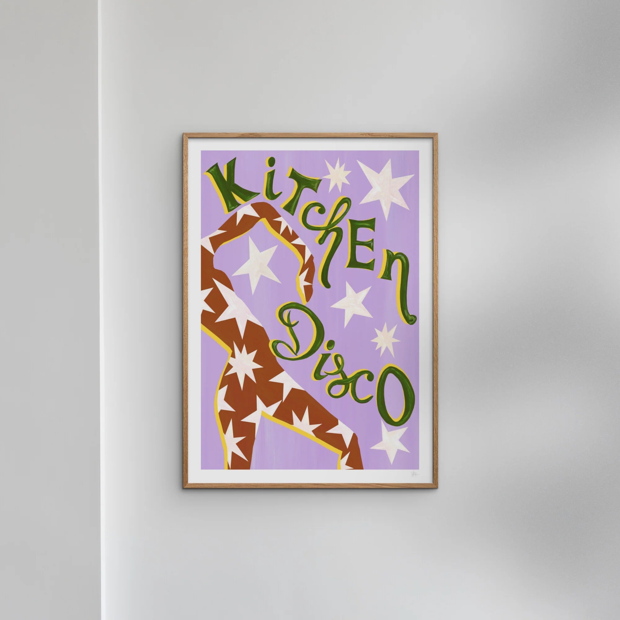 Violets Print House - Kitchen Disco Purple Music Print - Image 4