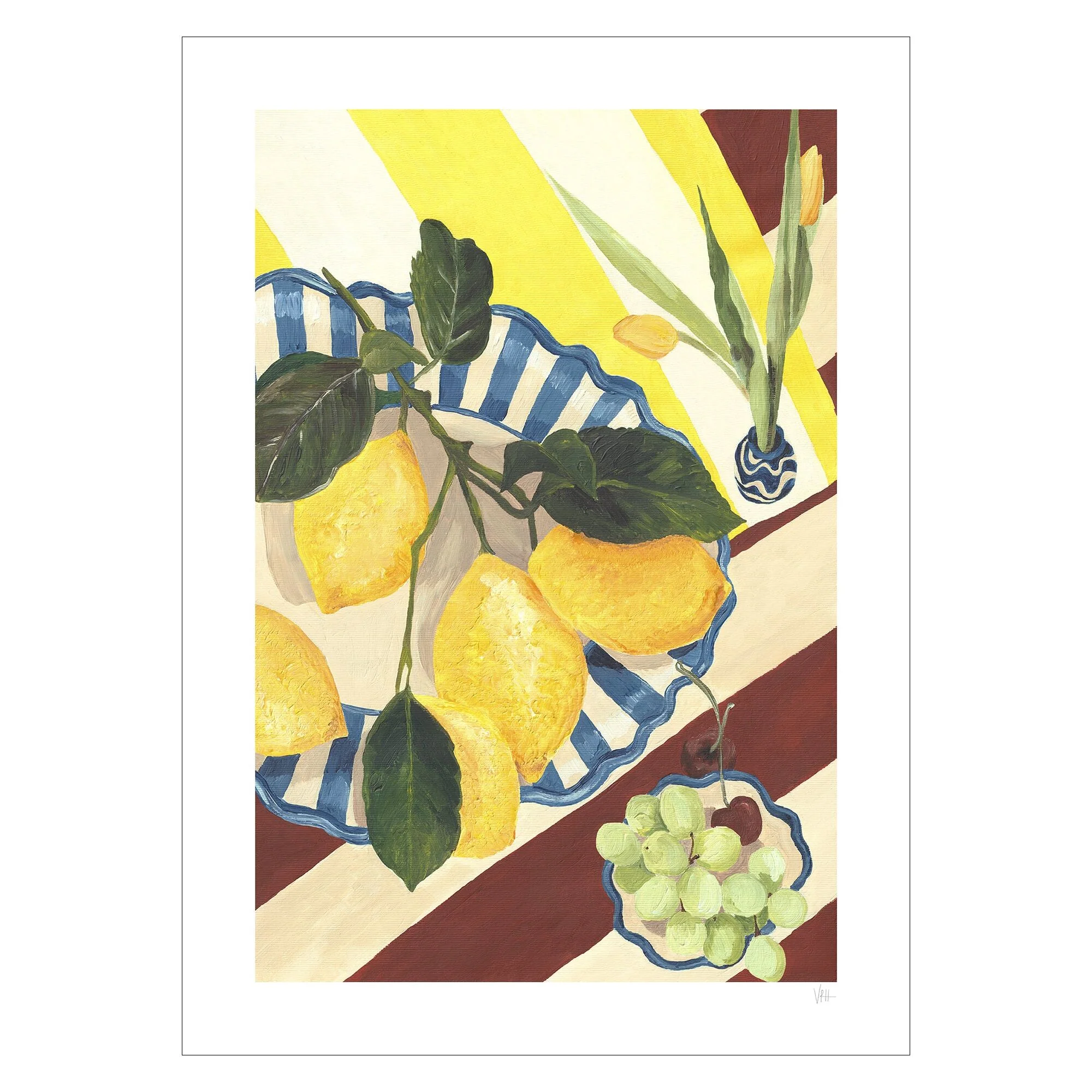 Violets Print House - Lemons And Grapes - Image 2