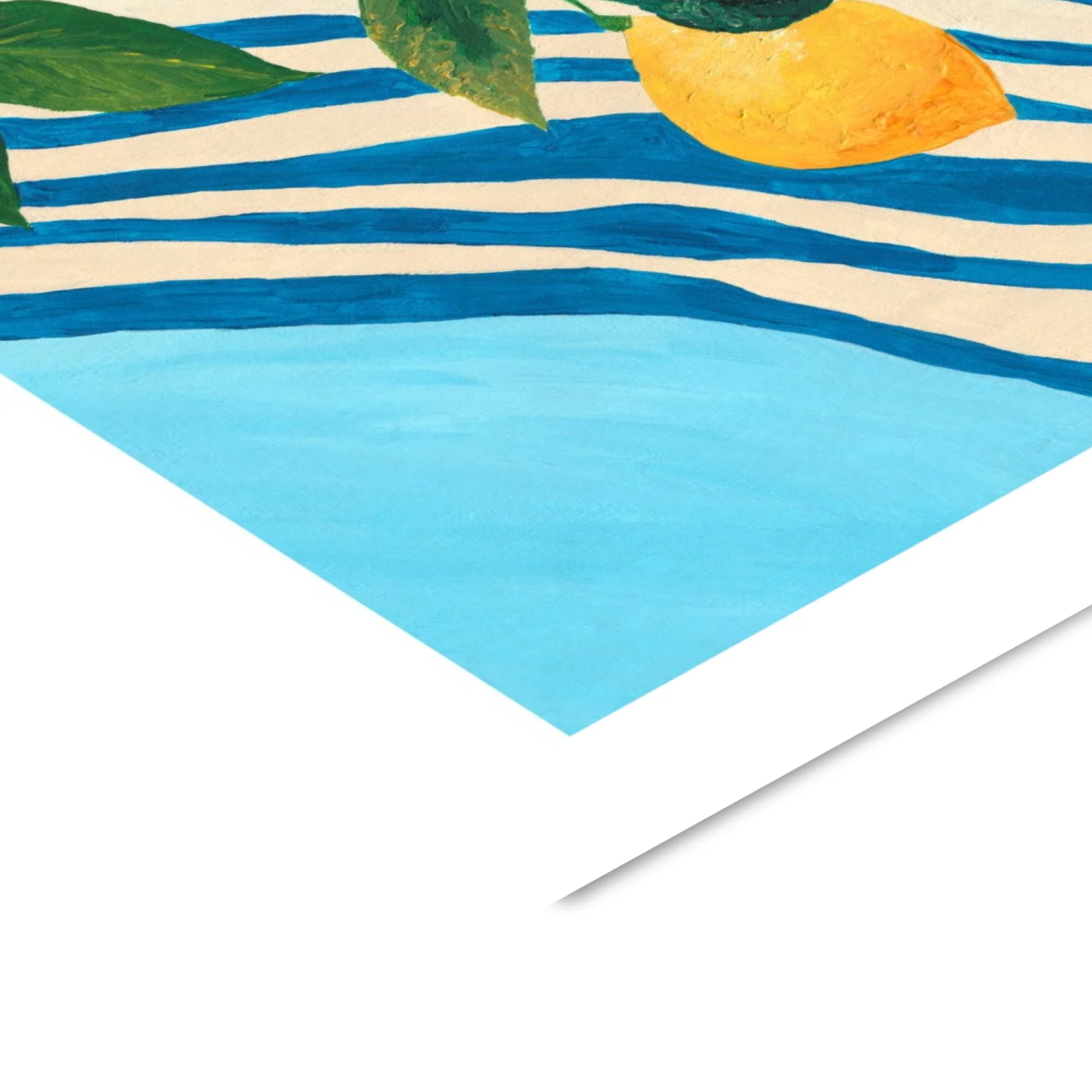 Violets Print House - Lemons On A Striped Towel - Image 3