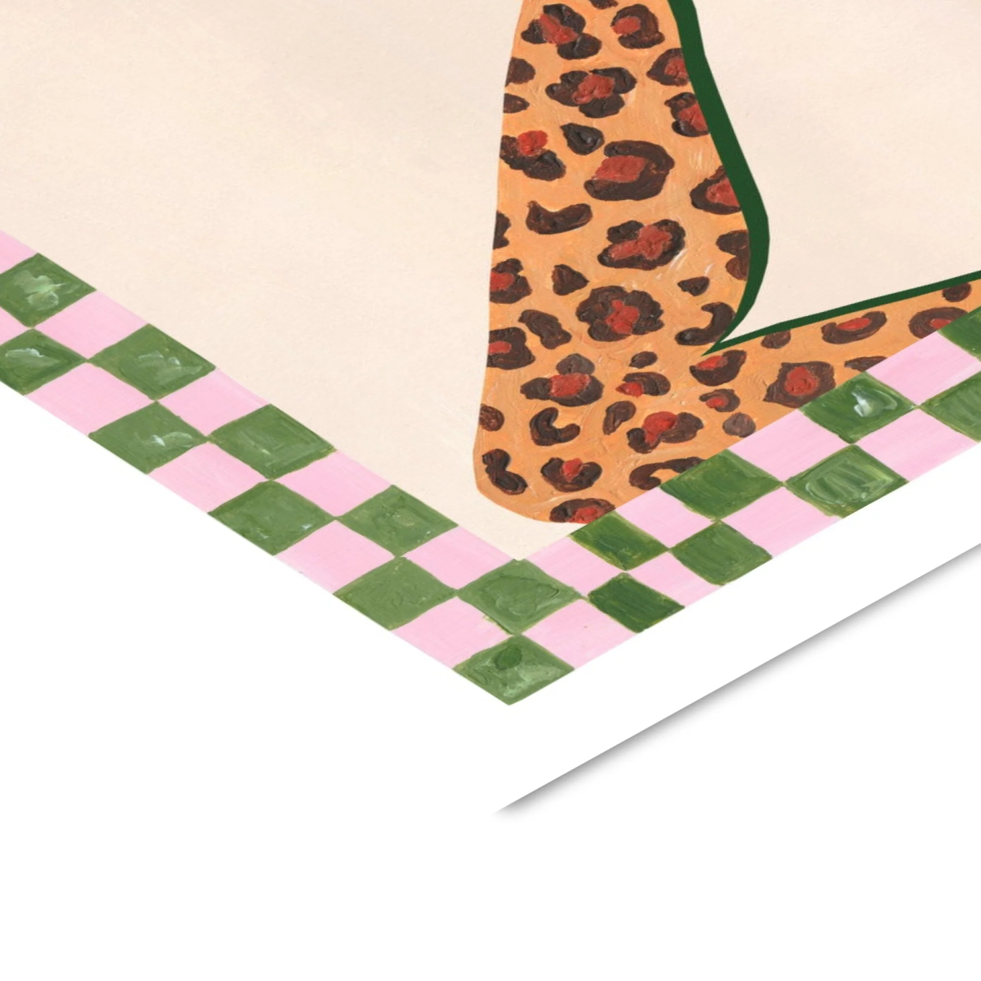 Violets Print House - Lets Dance Pink And Green Print - Image 3