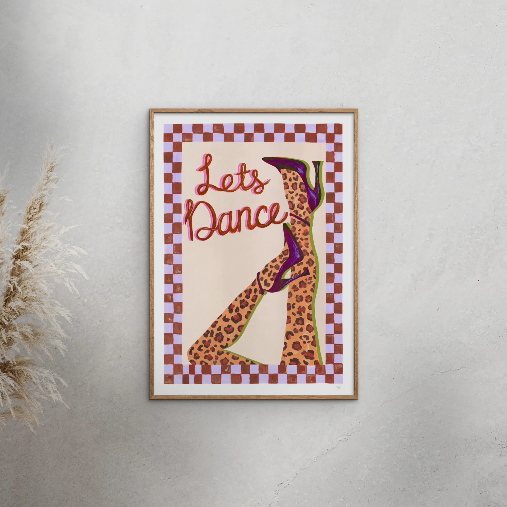 Violets Print House - Lets Dance Purple And Brown Print - Image 4