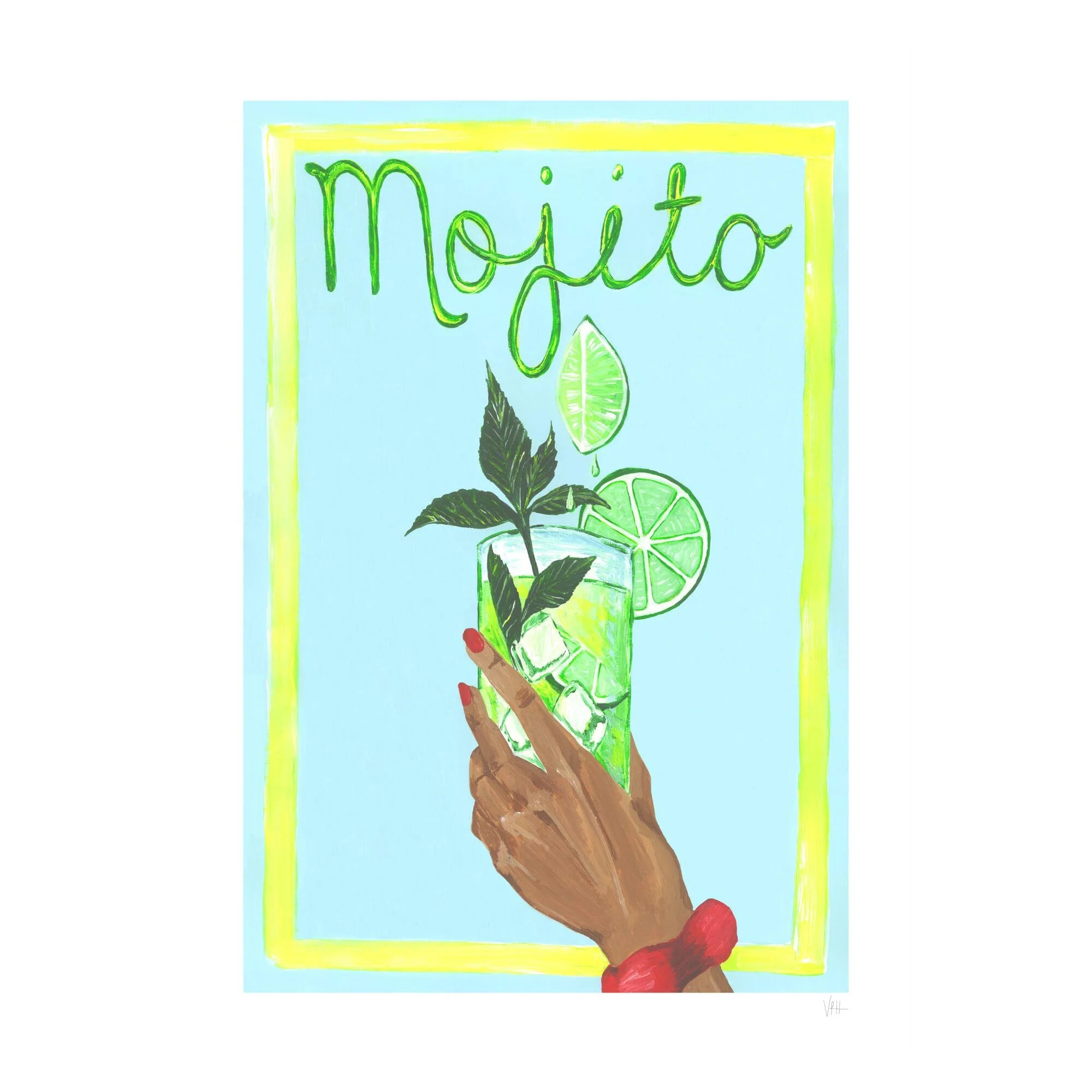 Violets Print House - Mojito Art Print - Image 2