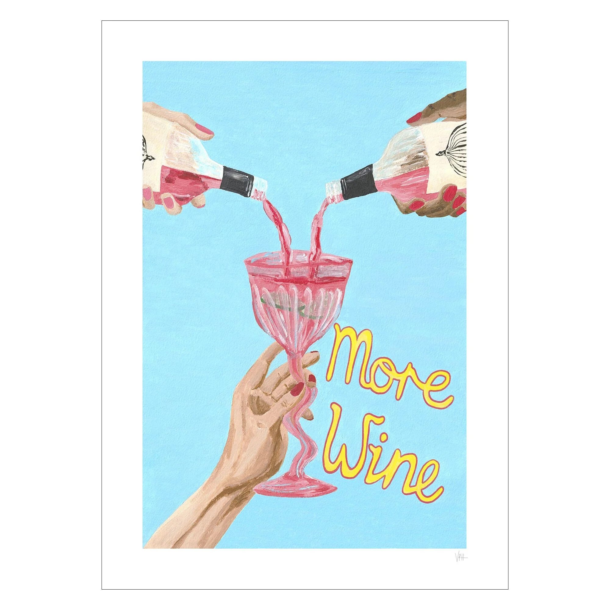 Violets Print House - More Wine - Image 2