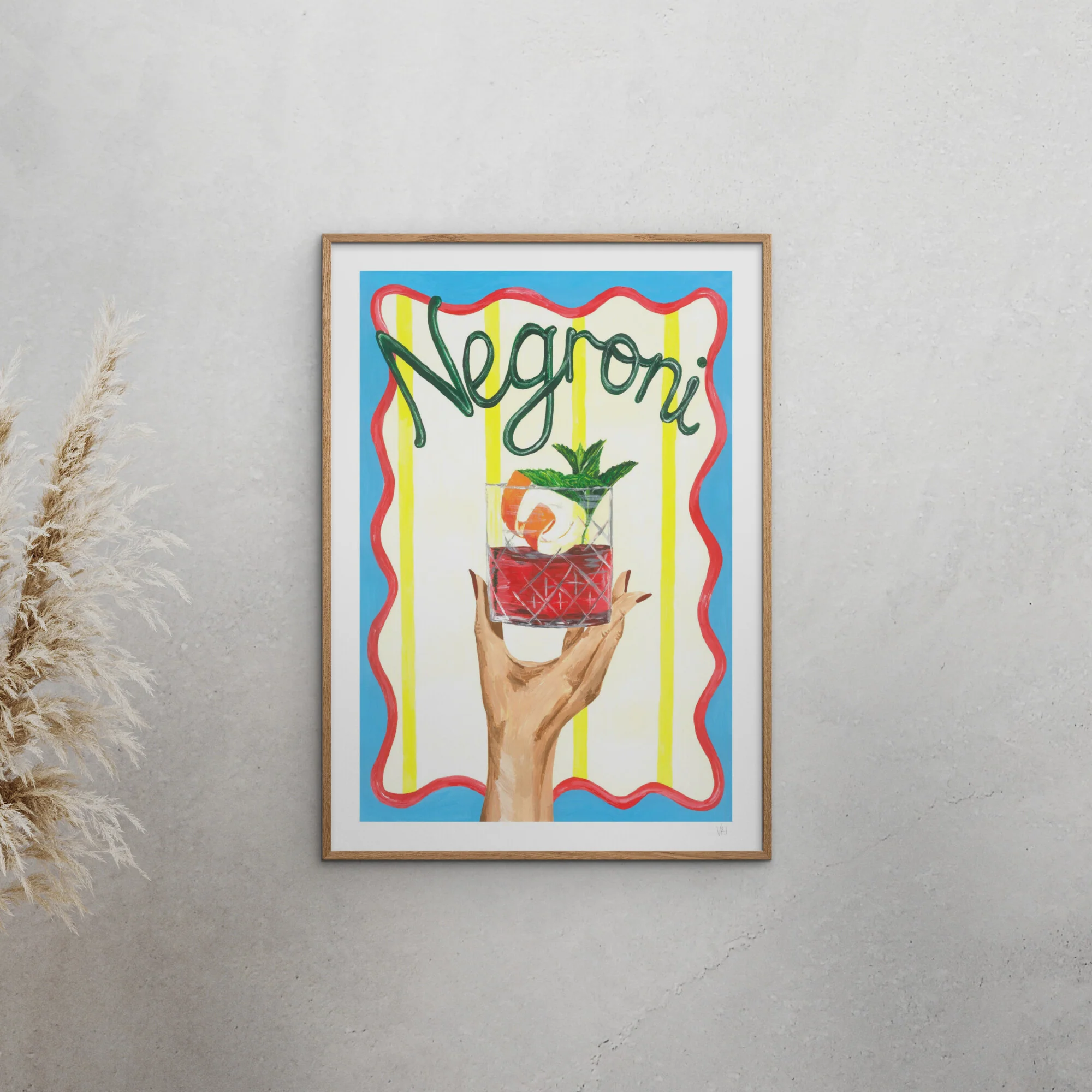 Violets Print House - Negroni Art Print - Image 4