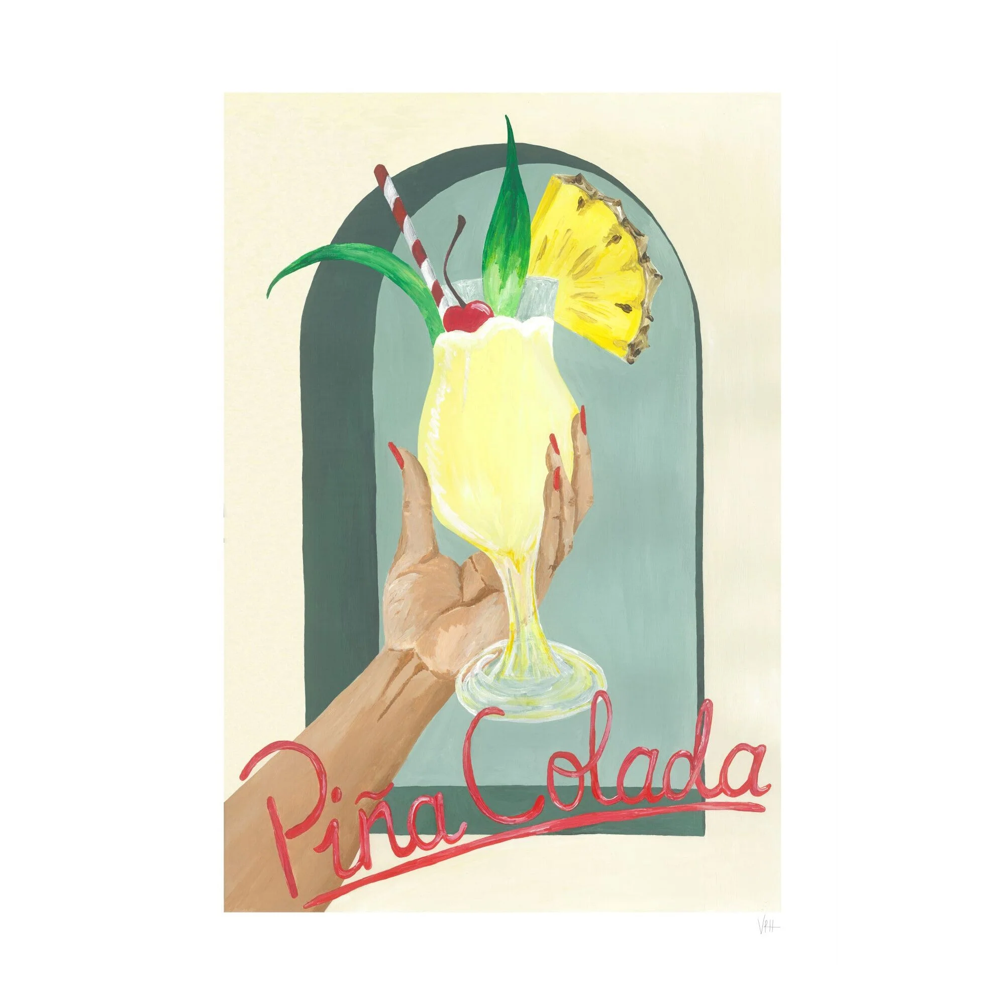 Violets Print House - Pina Colada Art Print - Image 2