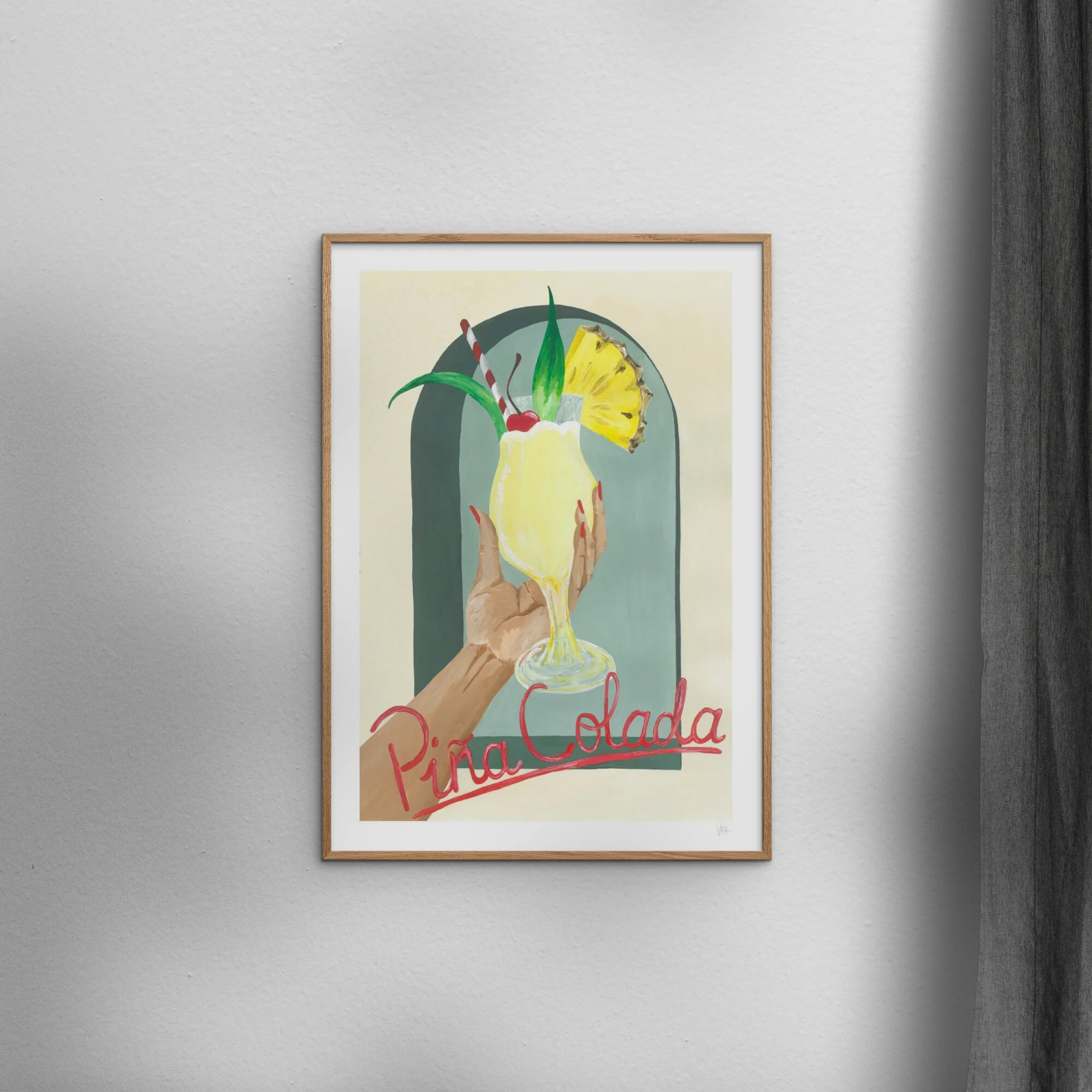 Violets Print House - Pina Colada Art Print - Image 4