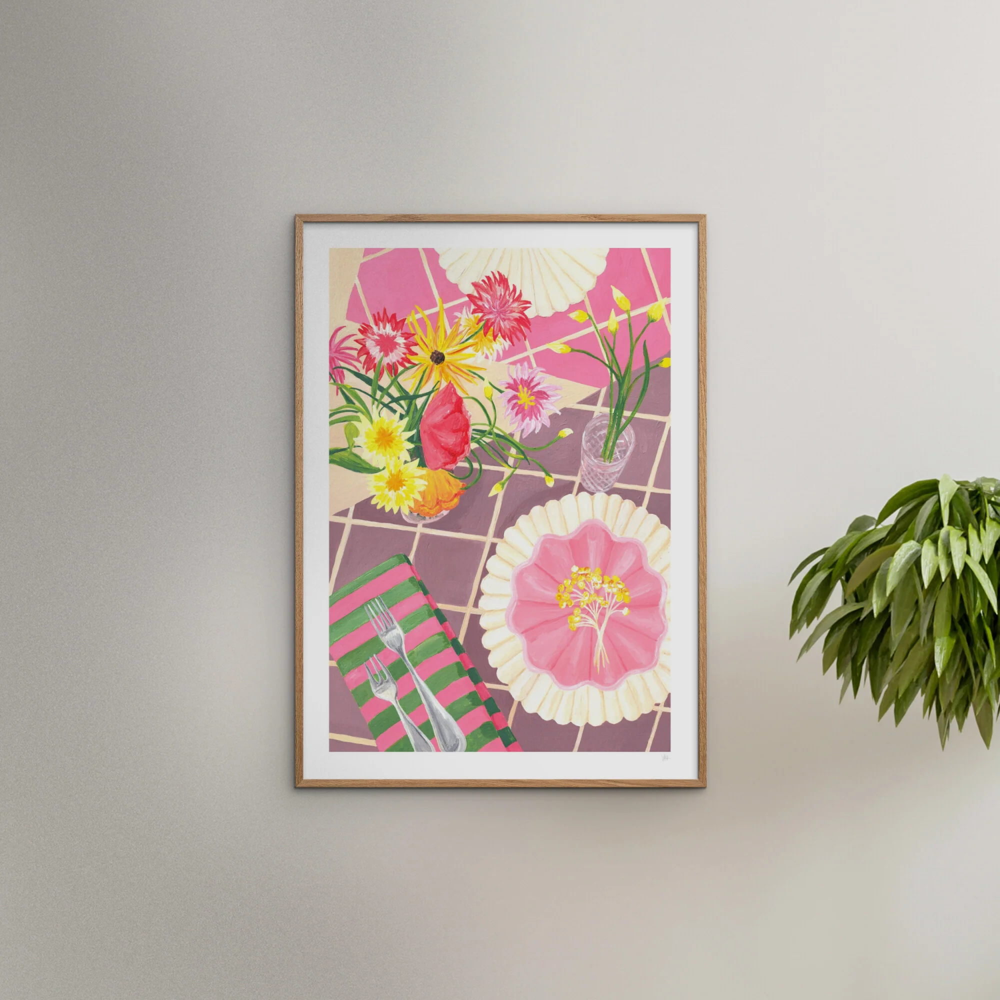Violets Print House - Pink Picnic - Image 4
