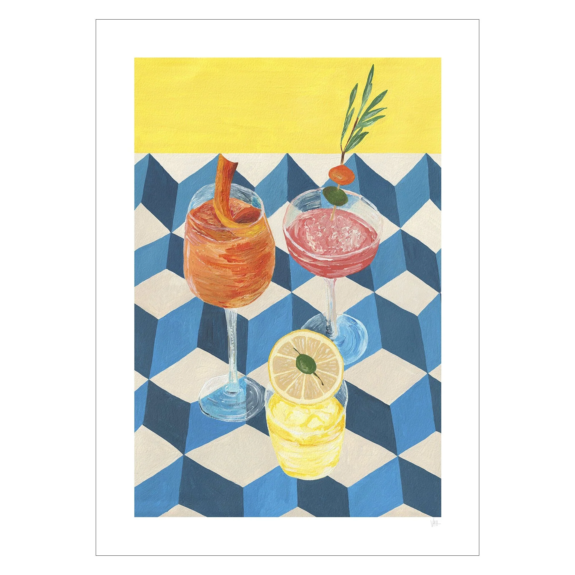 Violets Print House - Retro Cocktails - Image 2
