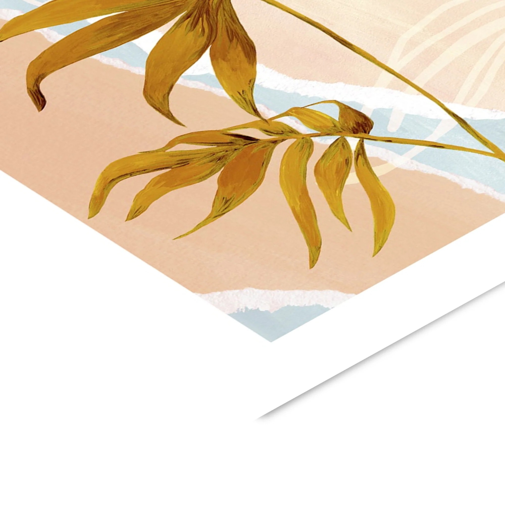 Violets Print House - Soft Tone Abstract Leaf Collage 2 - Image 3