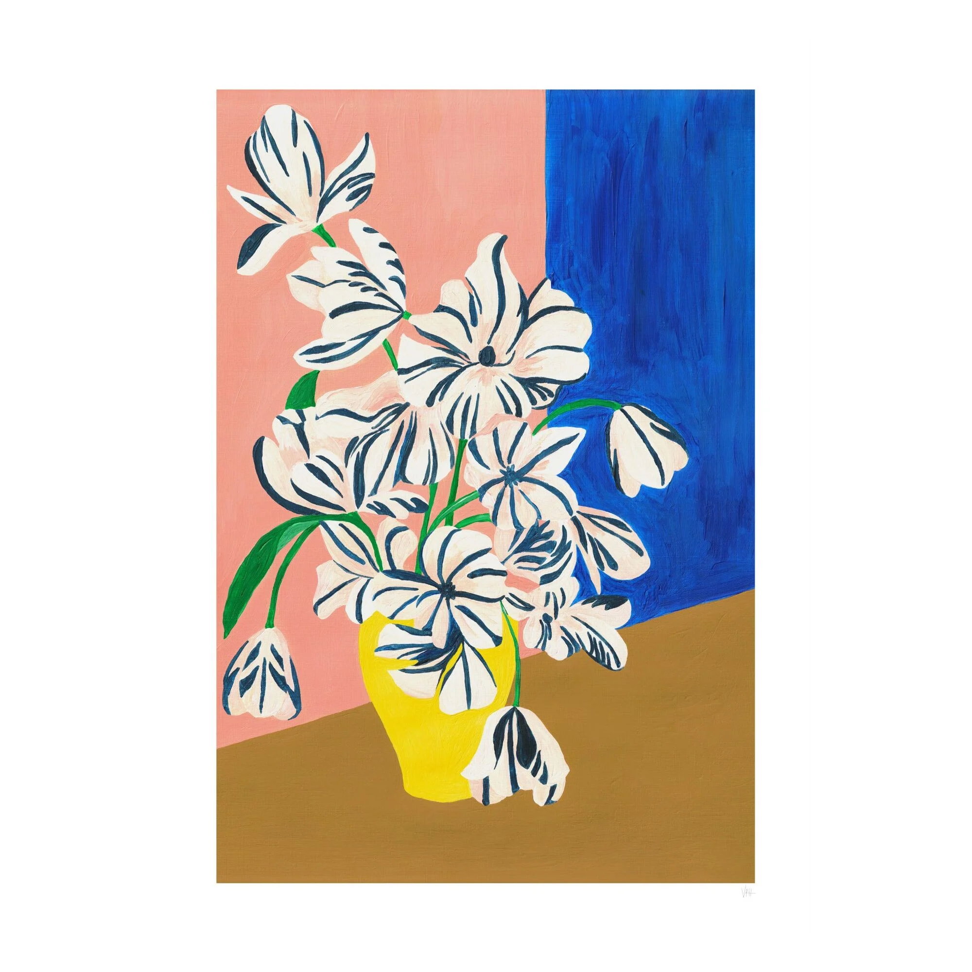 Violets Print House - Striped Flowers - Image 2
