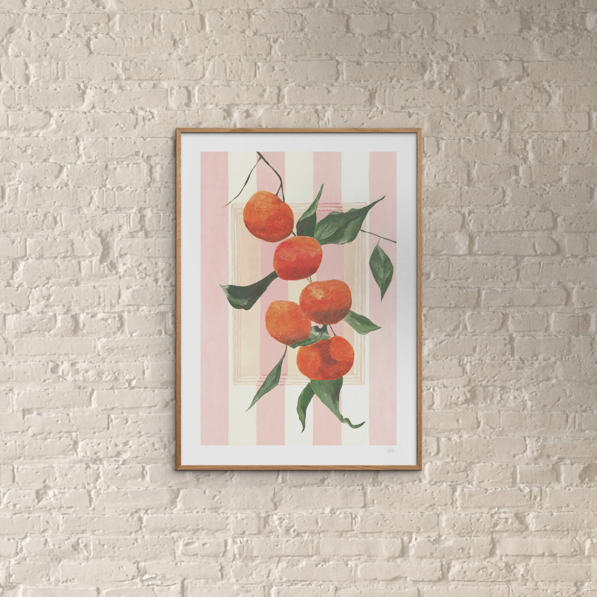 Violets Print House - Striped Oranges - Image 4