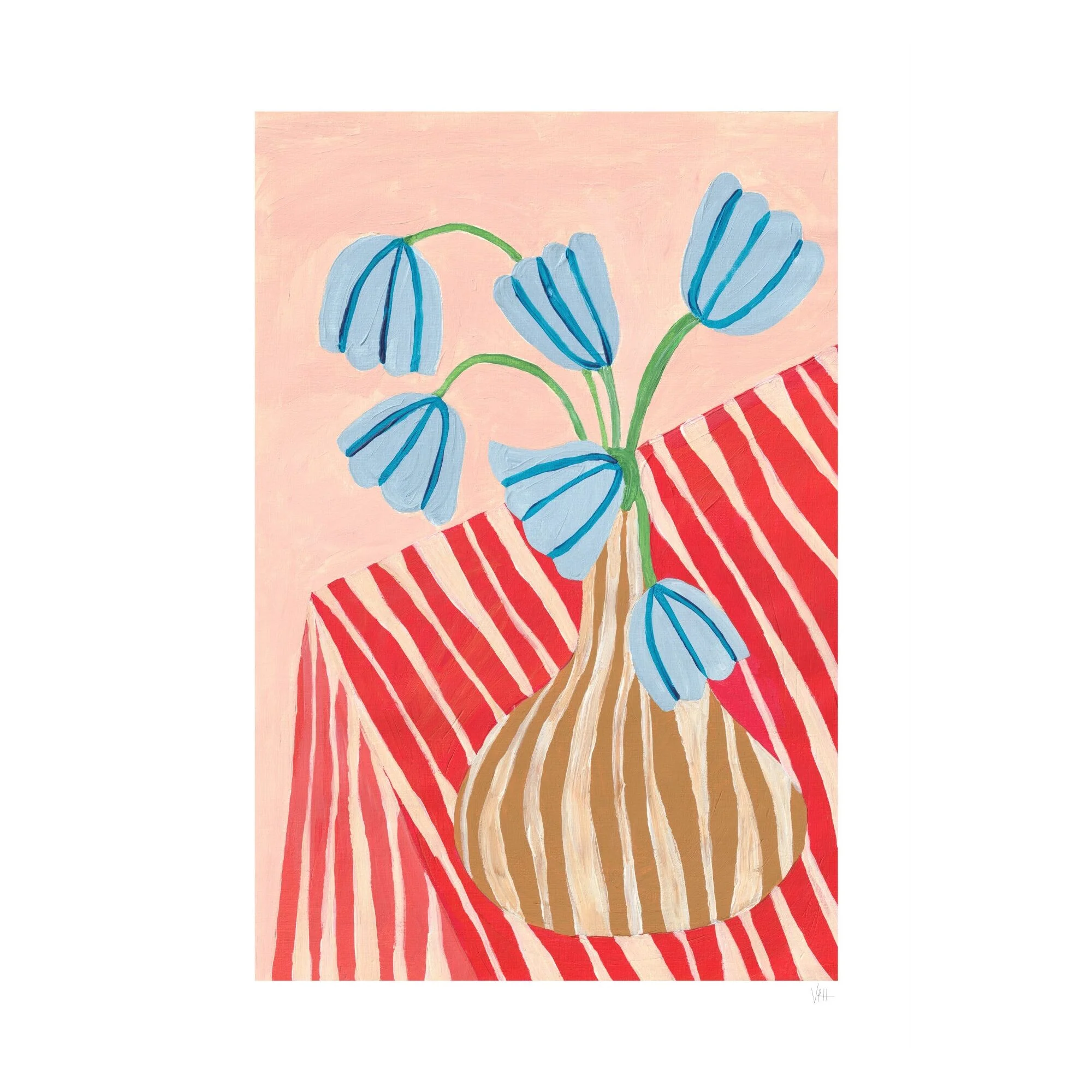 Violets Print House - Striped Tulips - Image 2