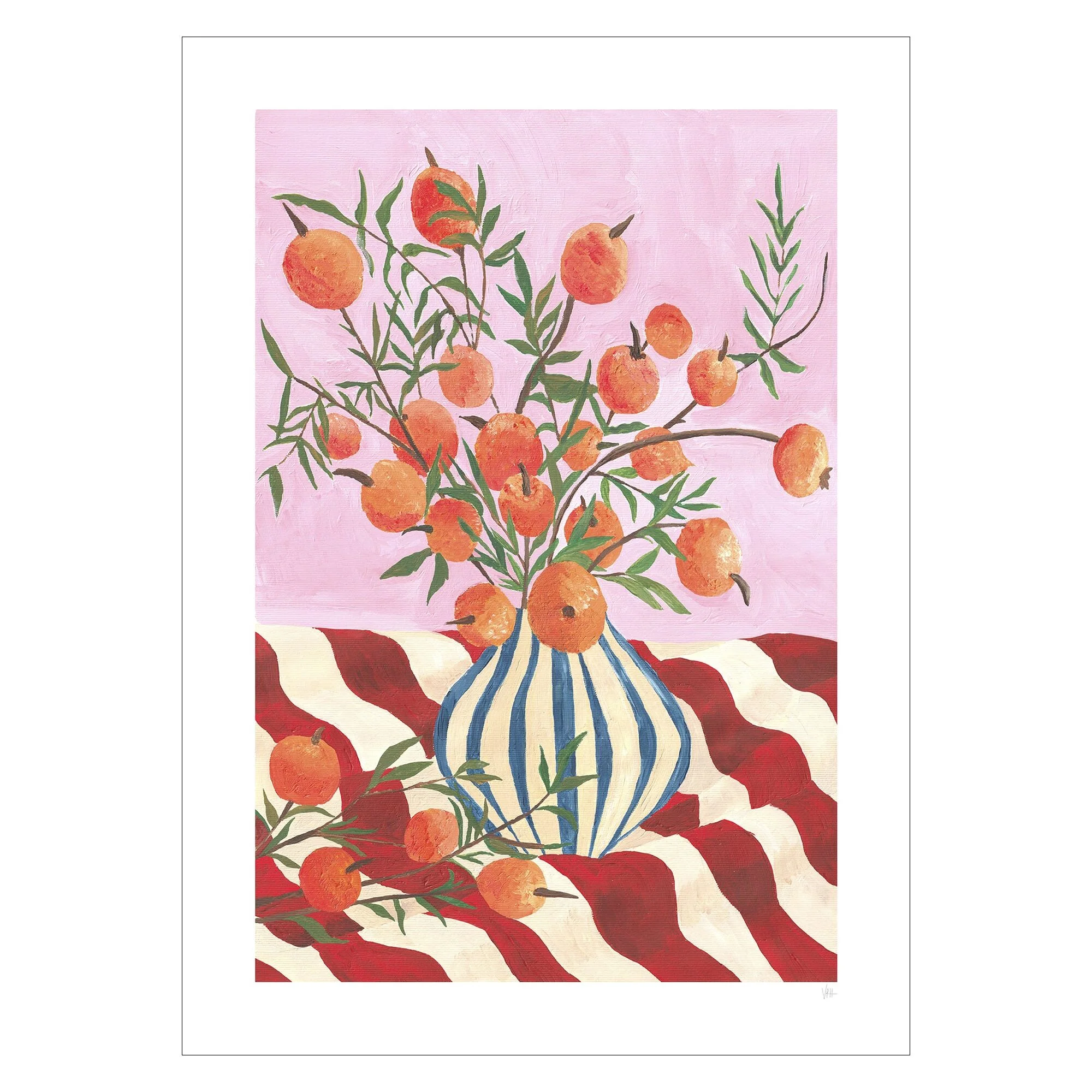 Violets Print House - Vase Of Clementines - Image 2