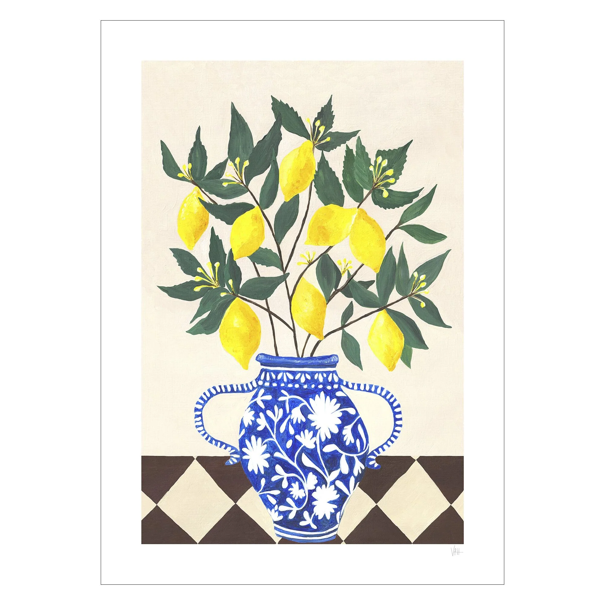 Violets Print House - Vase Of Lemons - Image 2