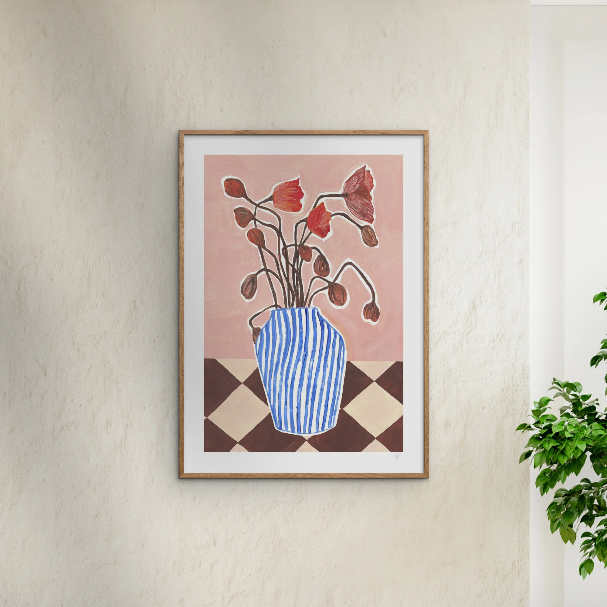 Violets Print House - Vase Of Poppies - Image 4