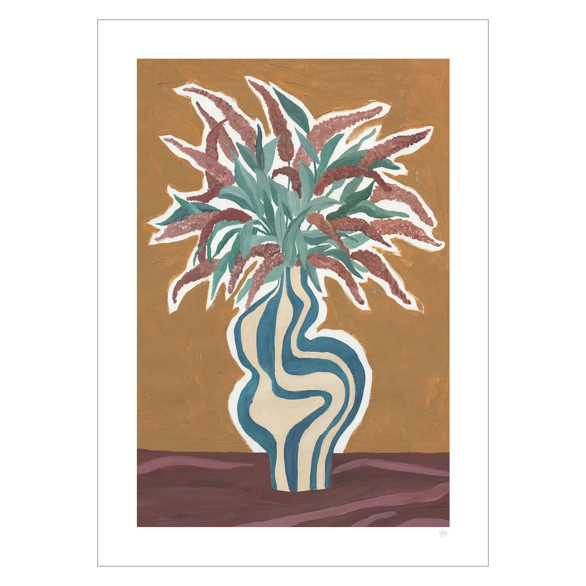 Violets Print House - Vase Of Wild Flowers - Image 2