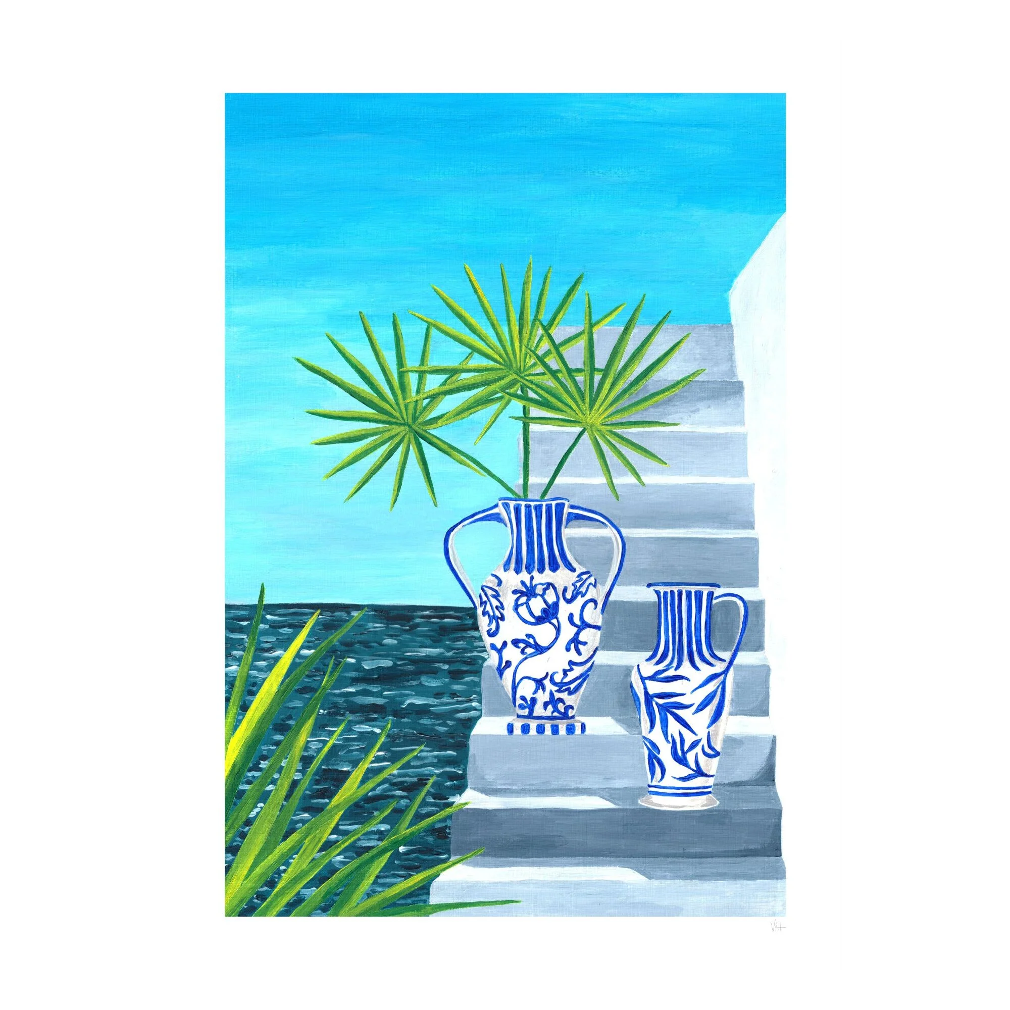 Violets Print House - Vases On Steps - Image 2