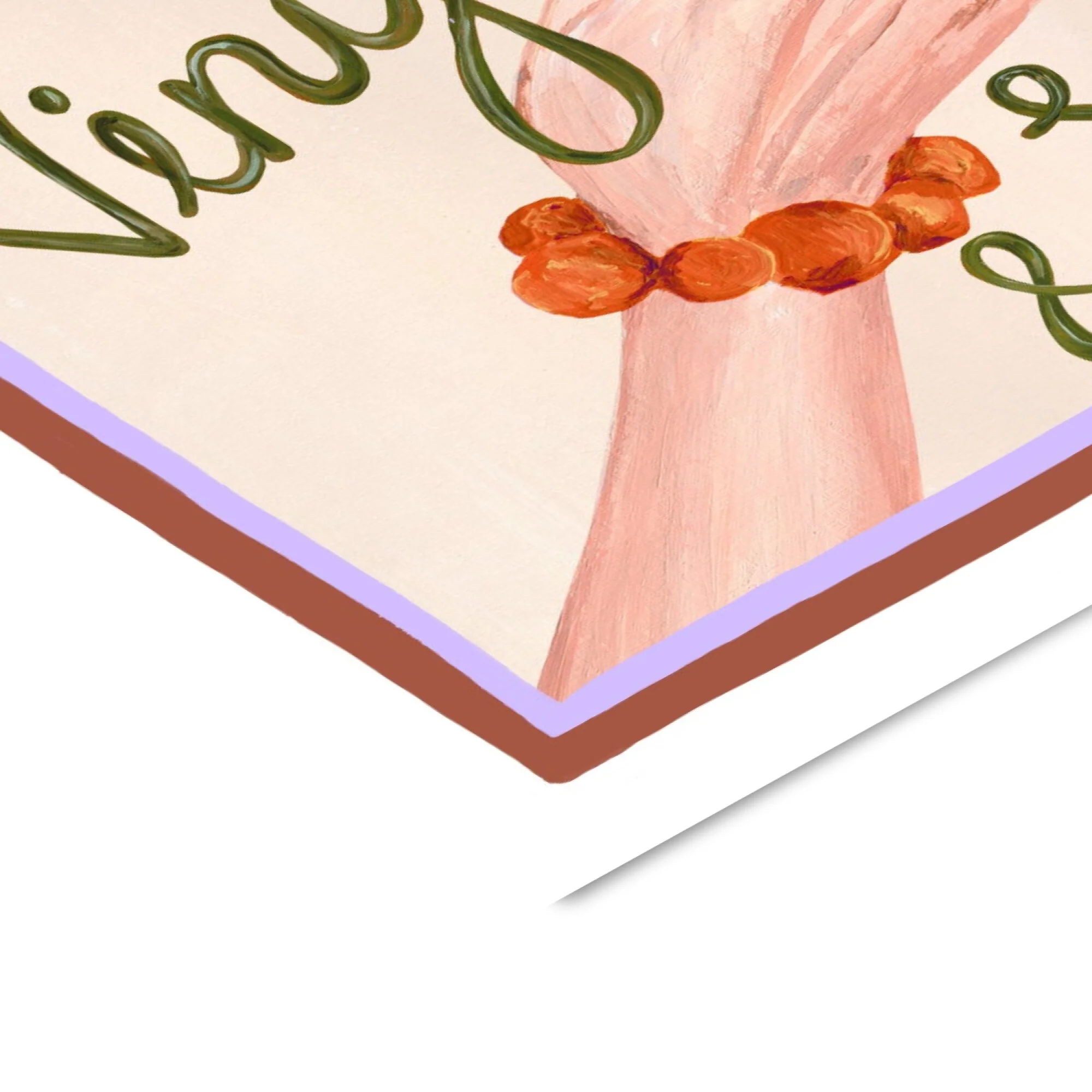 Violets Print House - Vinyl & Vino Purple And Brown Music Print - Image 3