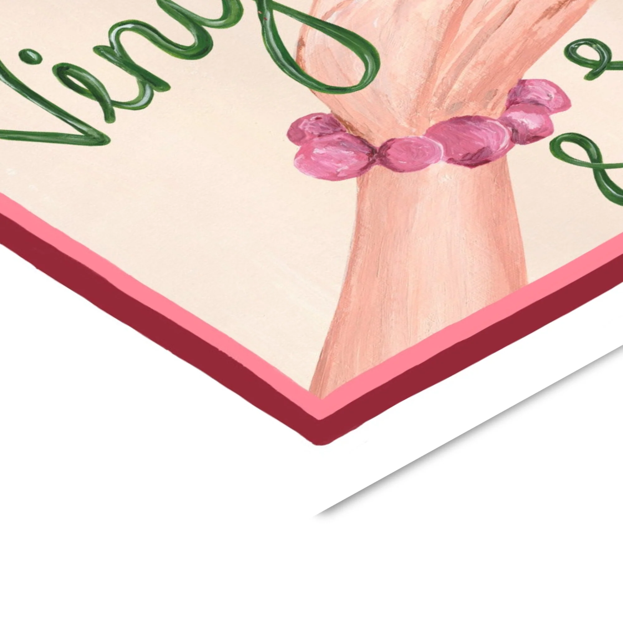 Violets Print House - Vinyl & Vino Red And Green Music Print - Image 3
