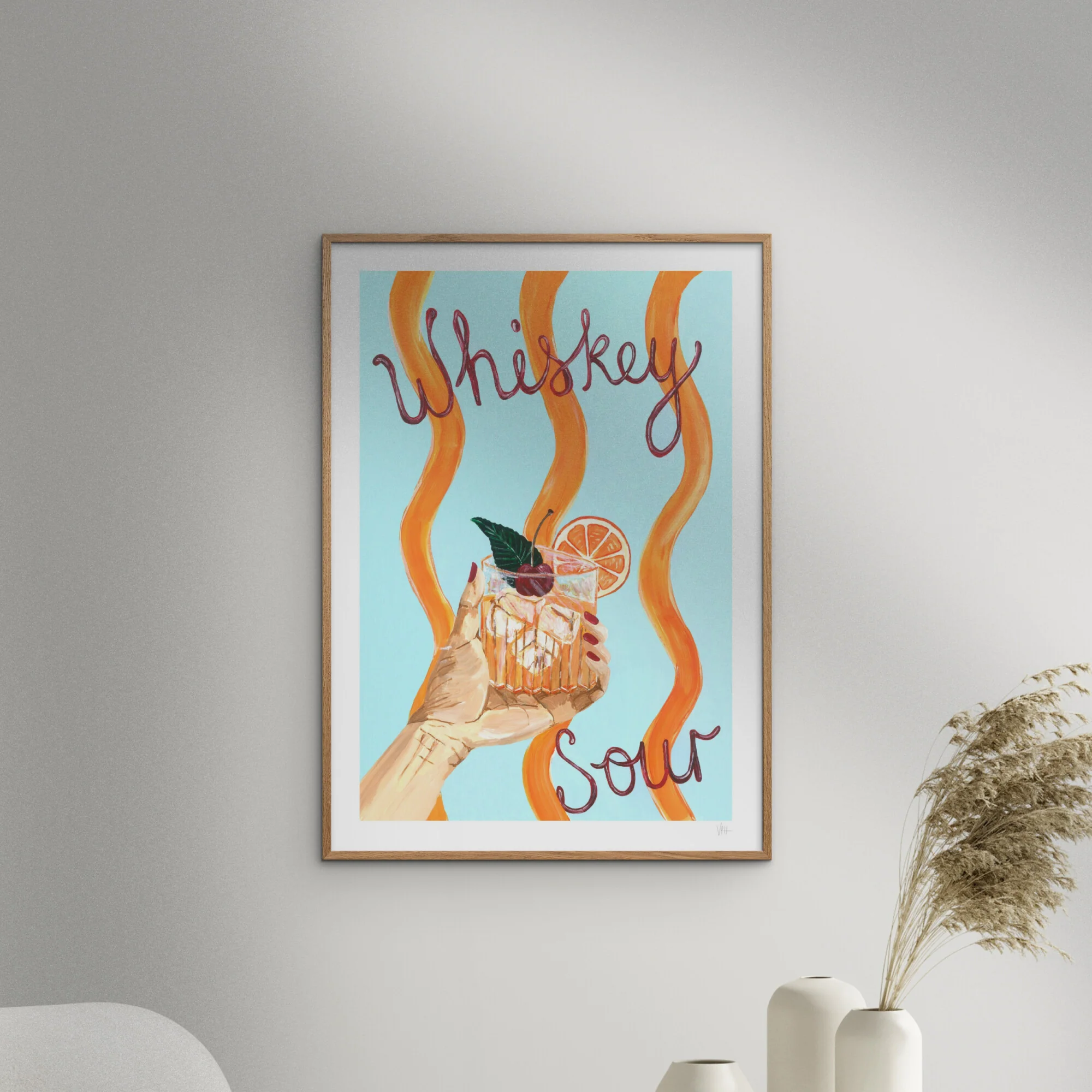 Violets Print House - Whiskey Sour Art Print - Image 4