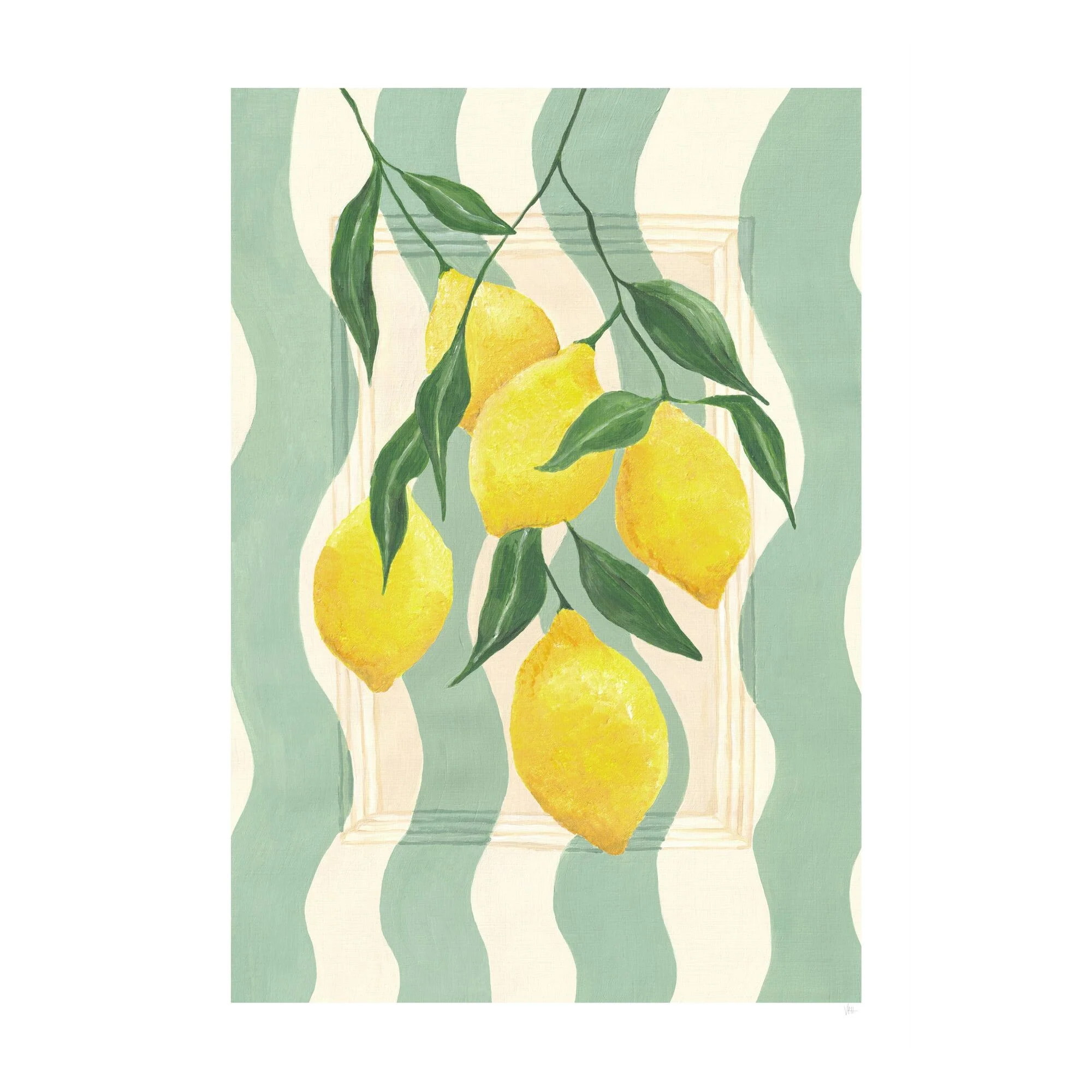 Violets Print House X Violets Print House - Striped Lemons - Image 2